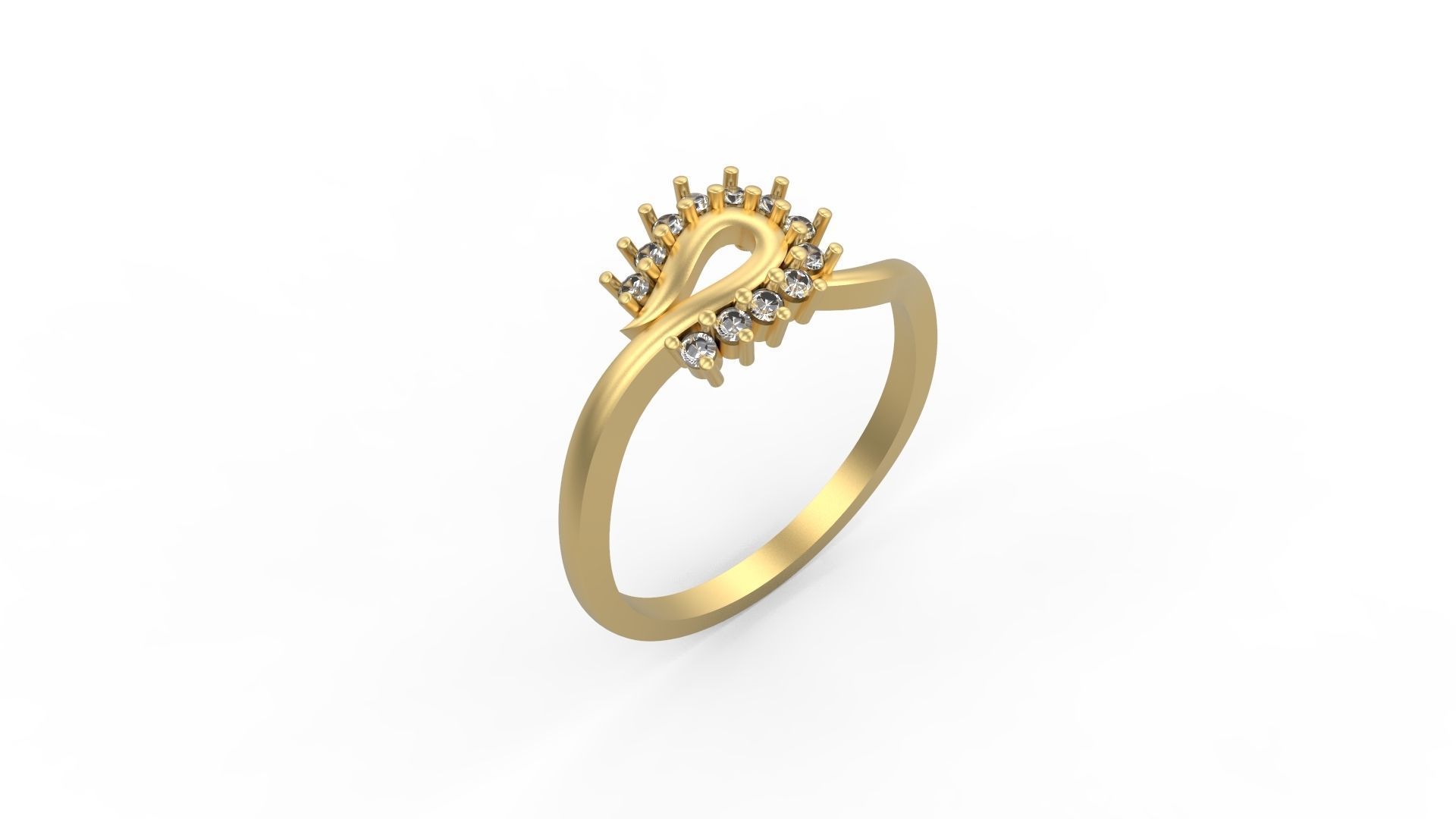 Minimalist Ring 412 3D print model_1