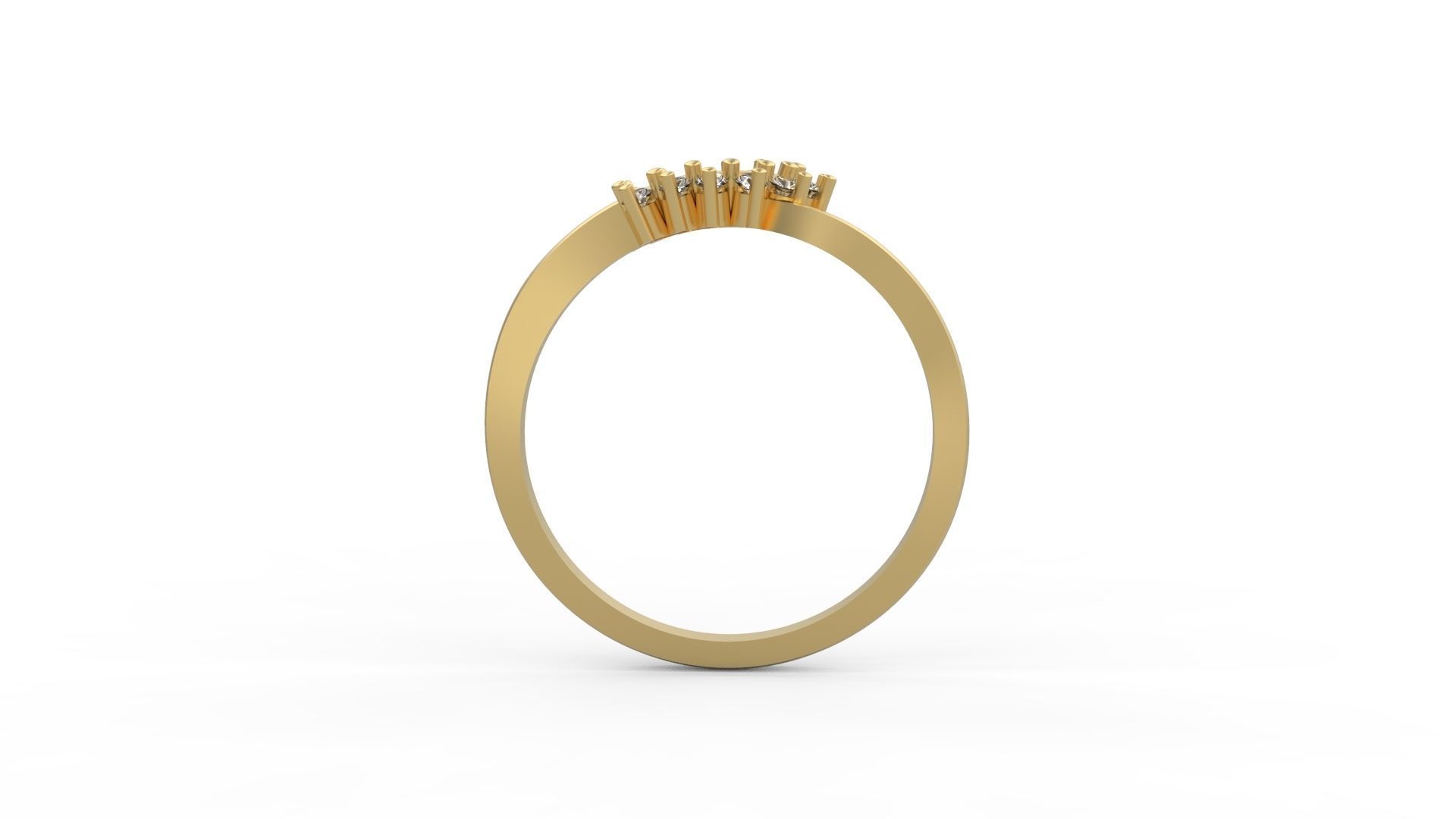 Minimalist Ring 412 3D print model_2