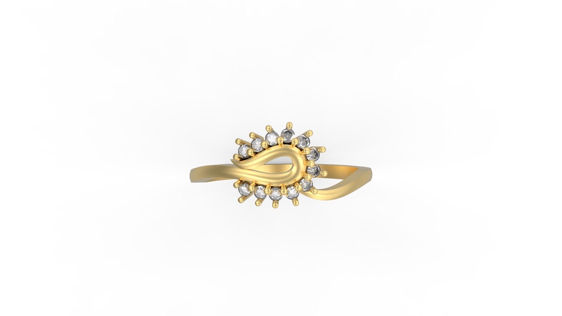 Minimalist Ring 412 3D print model_4