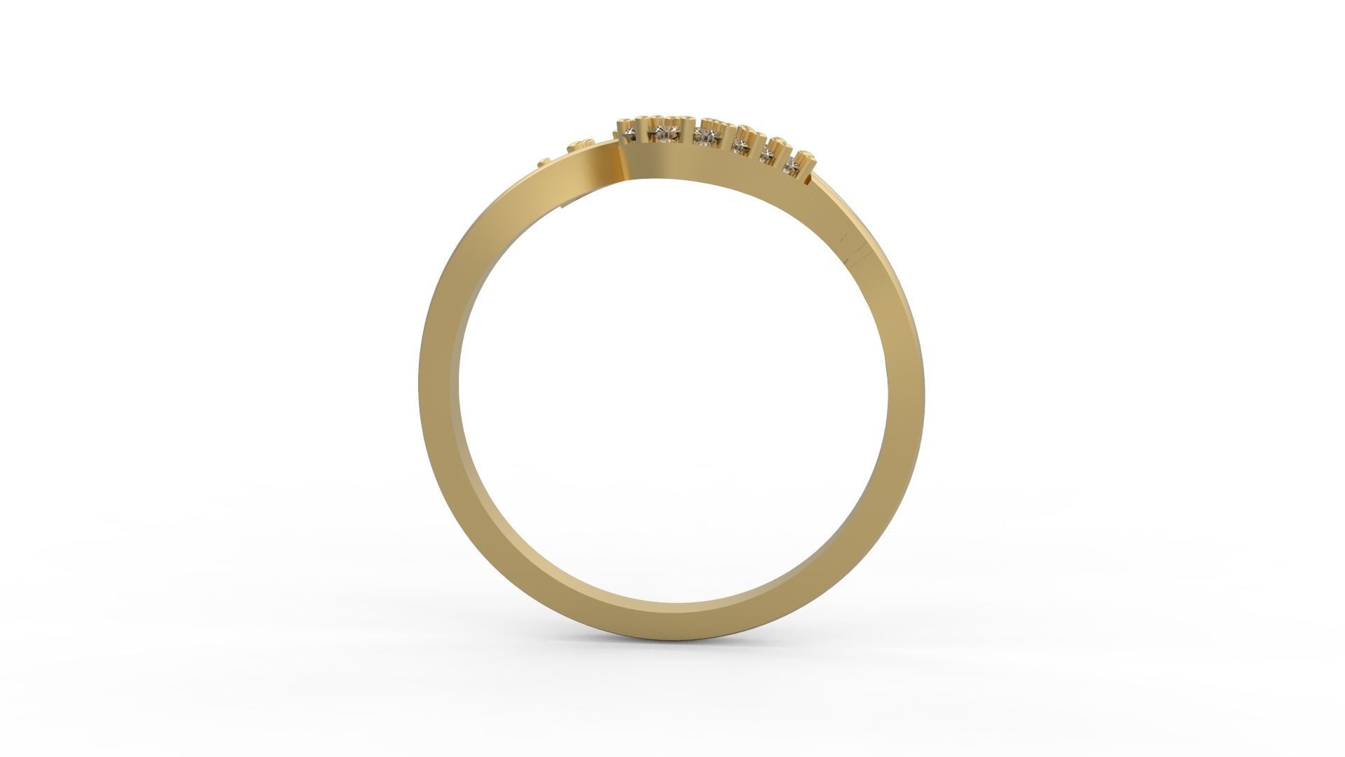 Minimalist Ring 414 3D print model_2