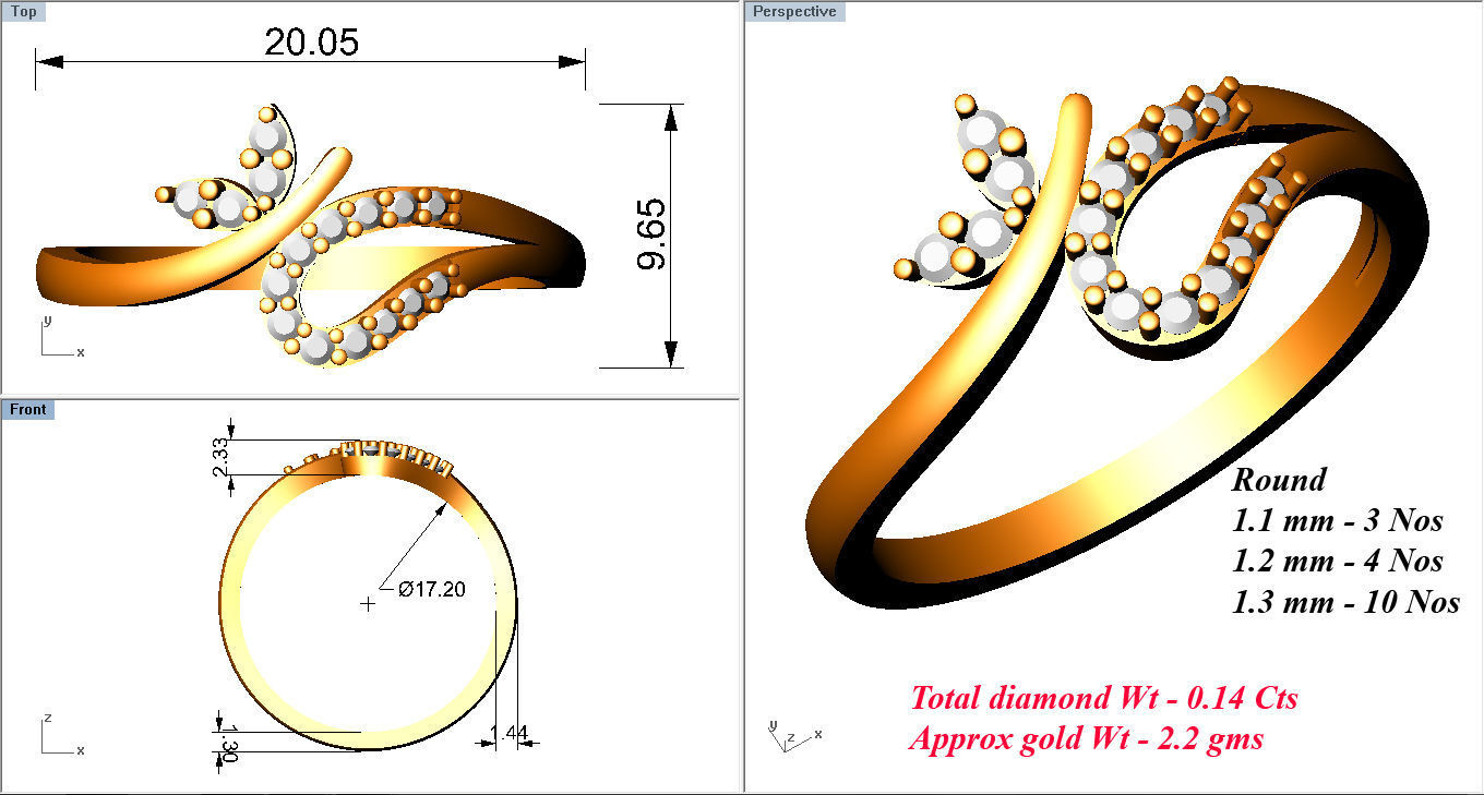 Minimalist Ring 414 3D print model_6