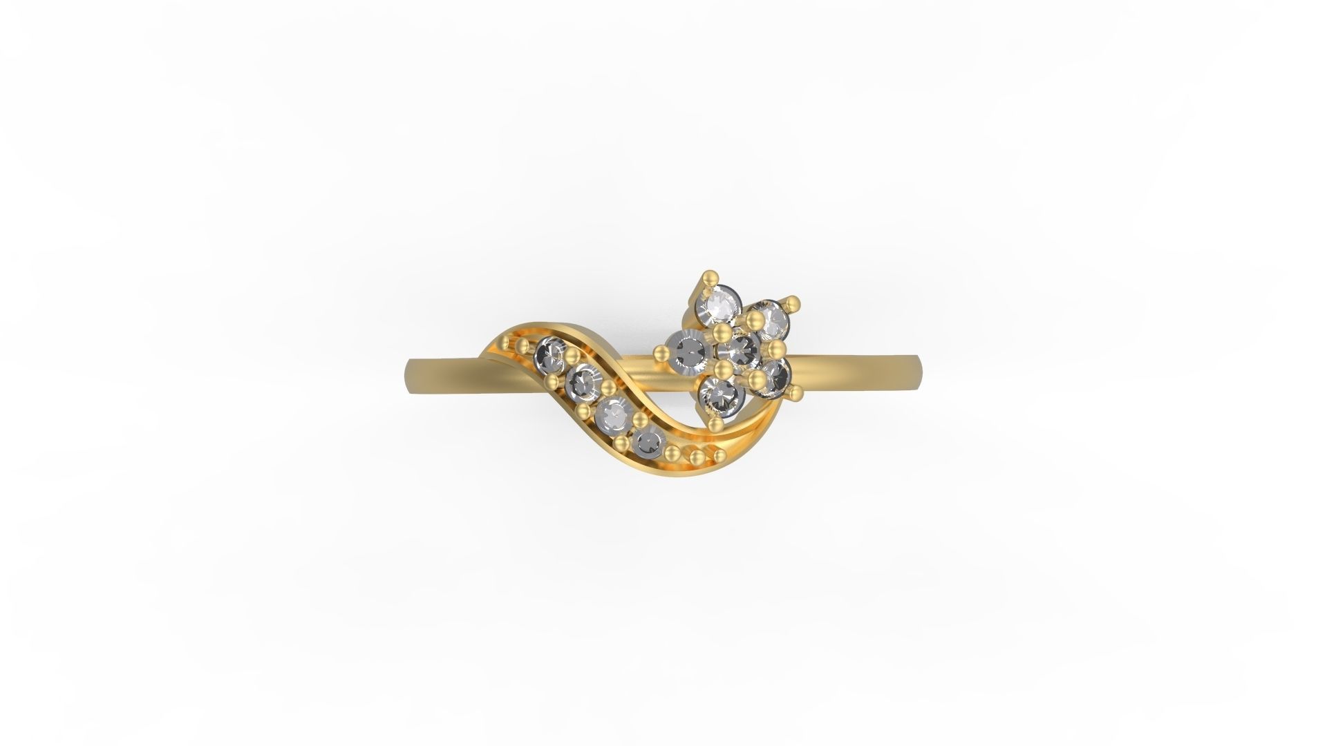 Minimalist Ring 415 3D print model_4