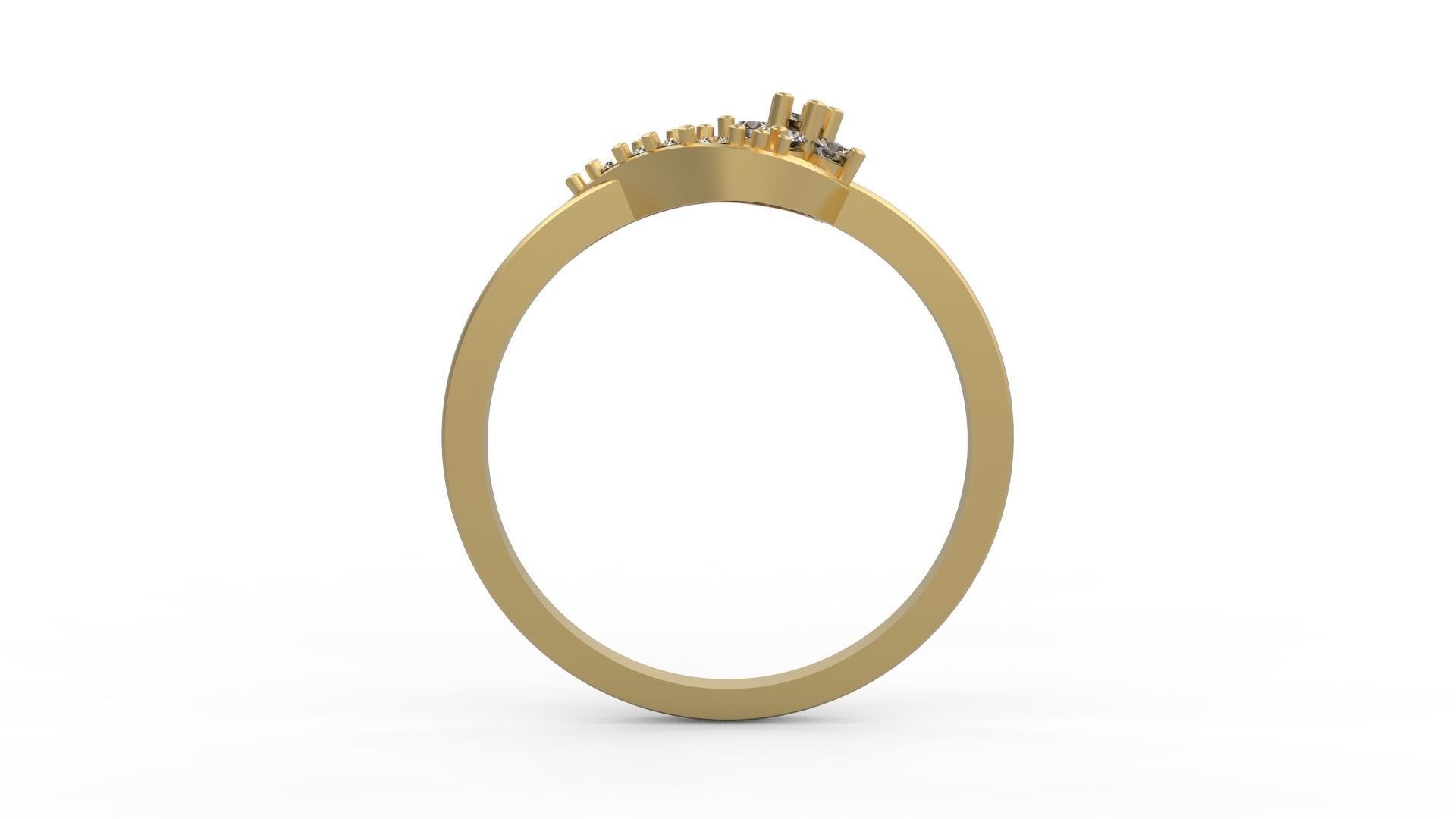 Minimalist Ring 415 3D print model_2