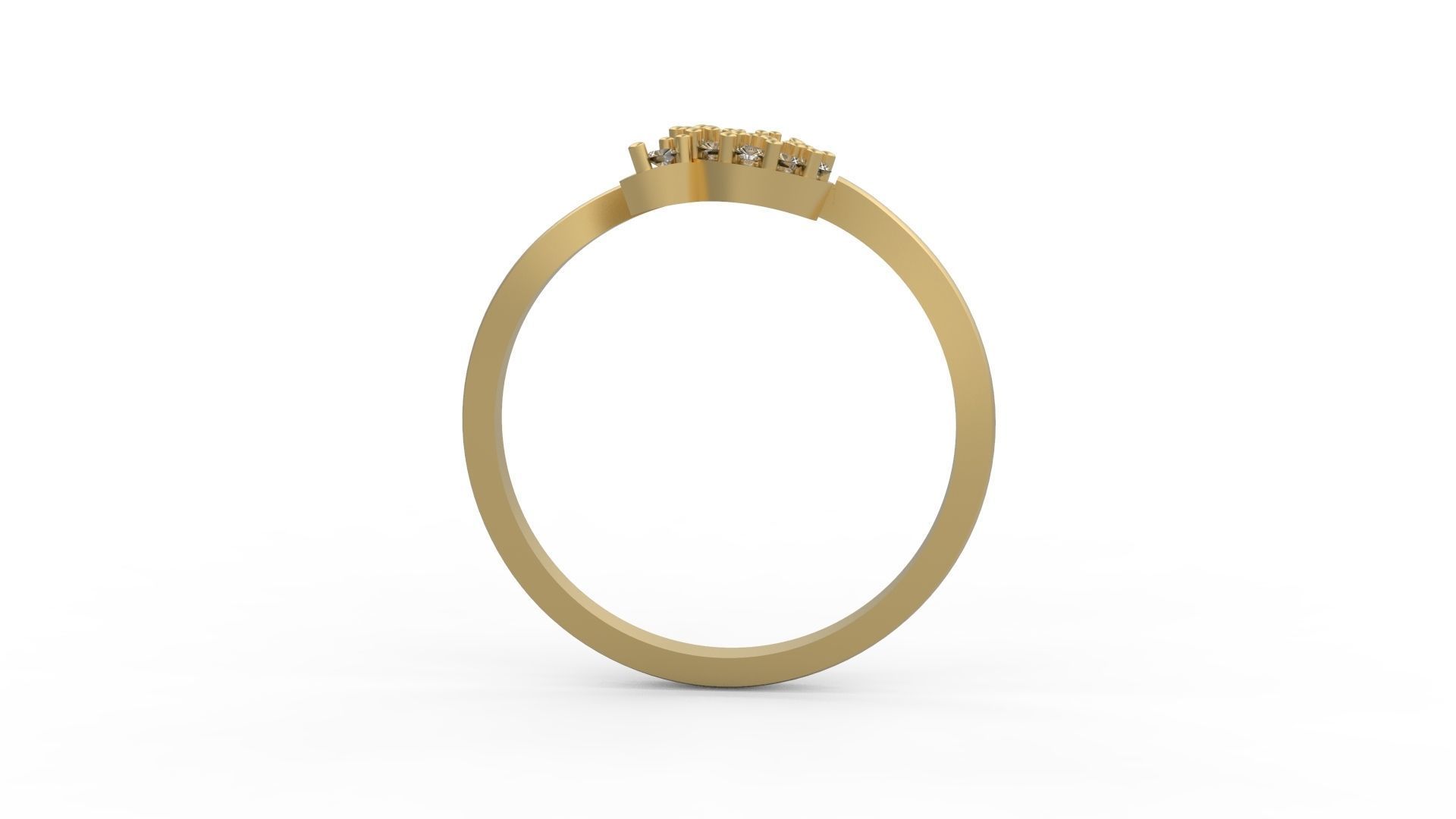 Minimalist Ring 416 3D print model_2