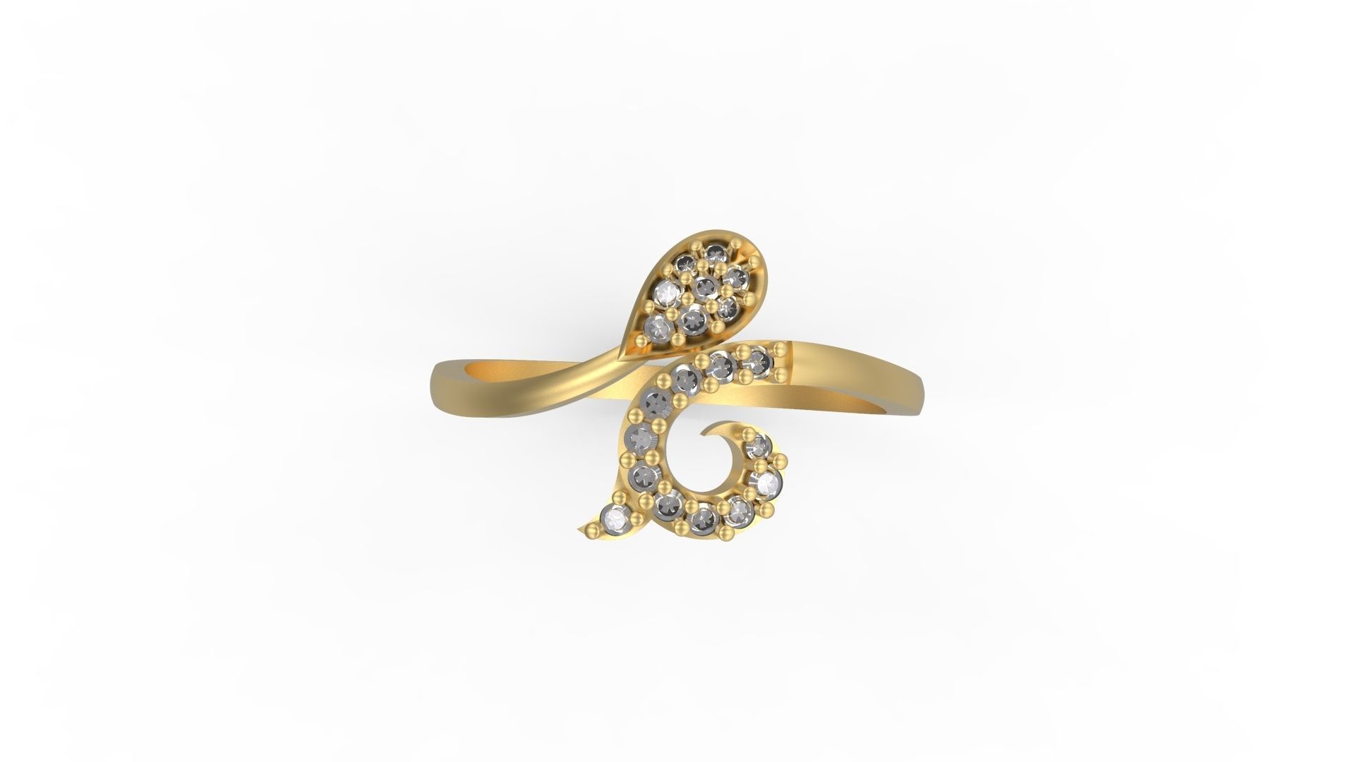 Minimalist Ring 416 3D print model_4