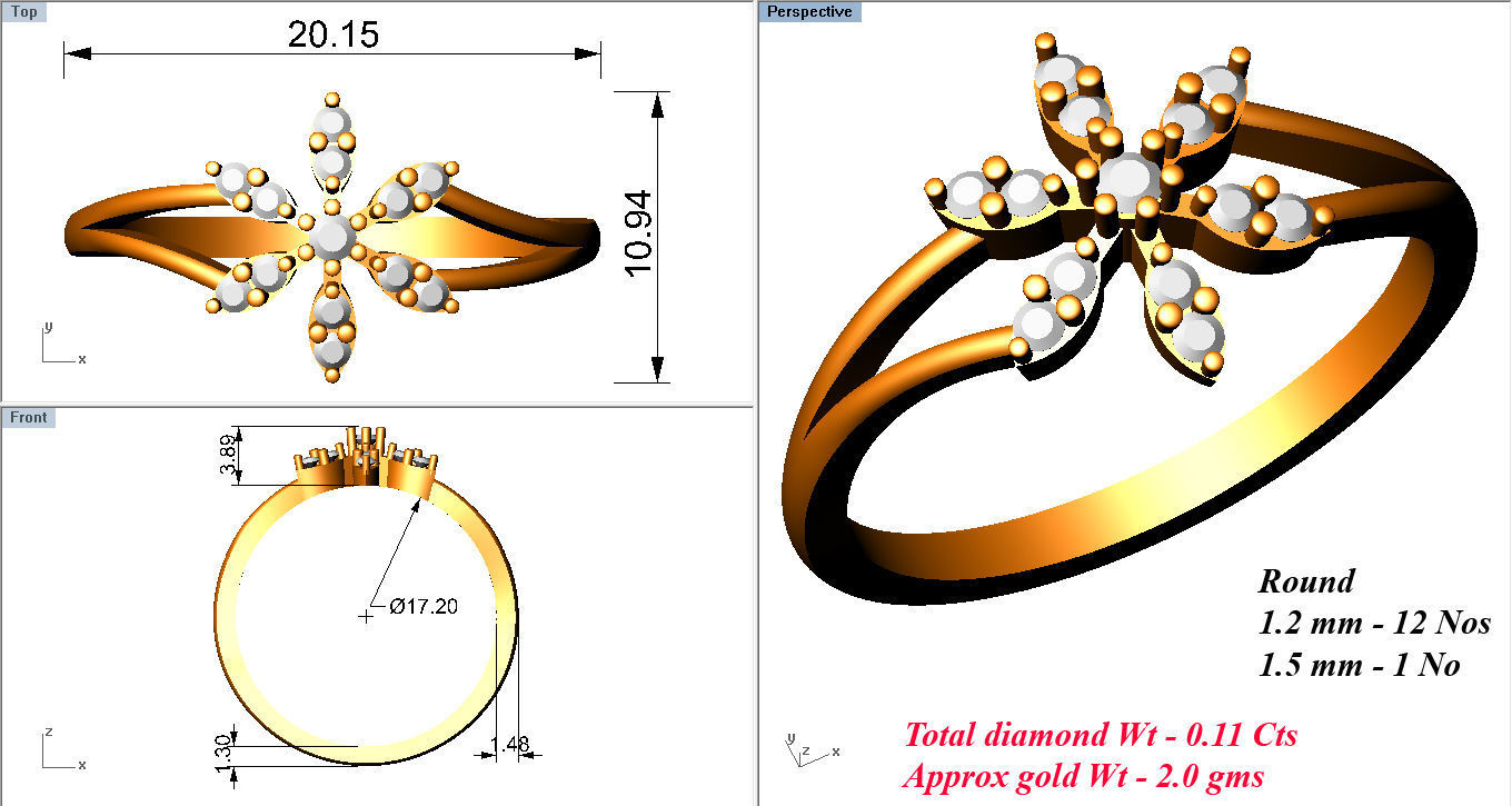 Minimalist Ring 417 3D print model_6