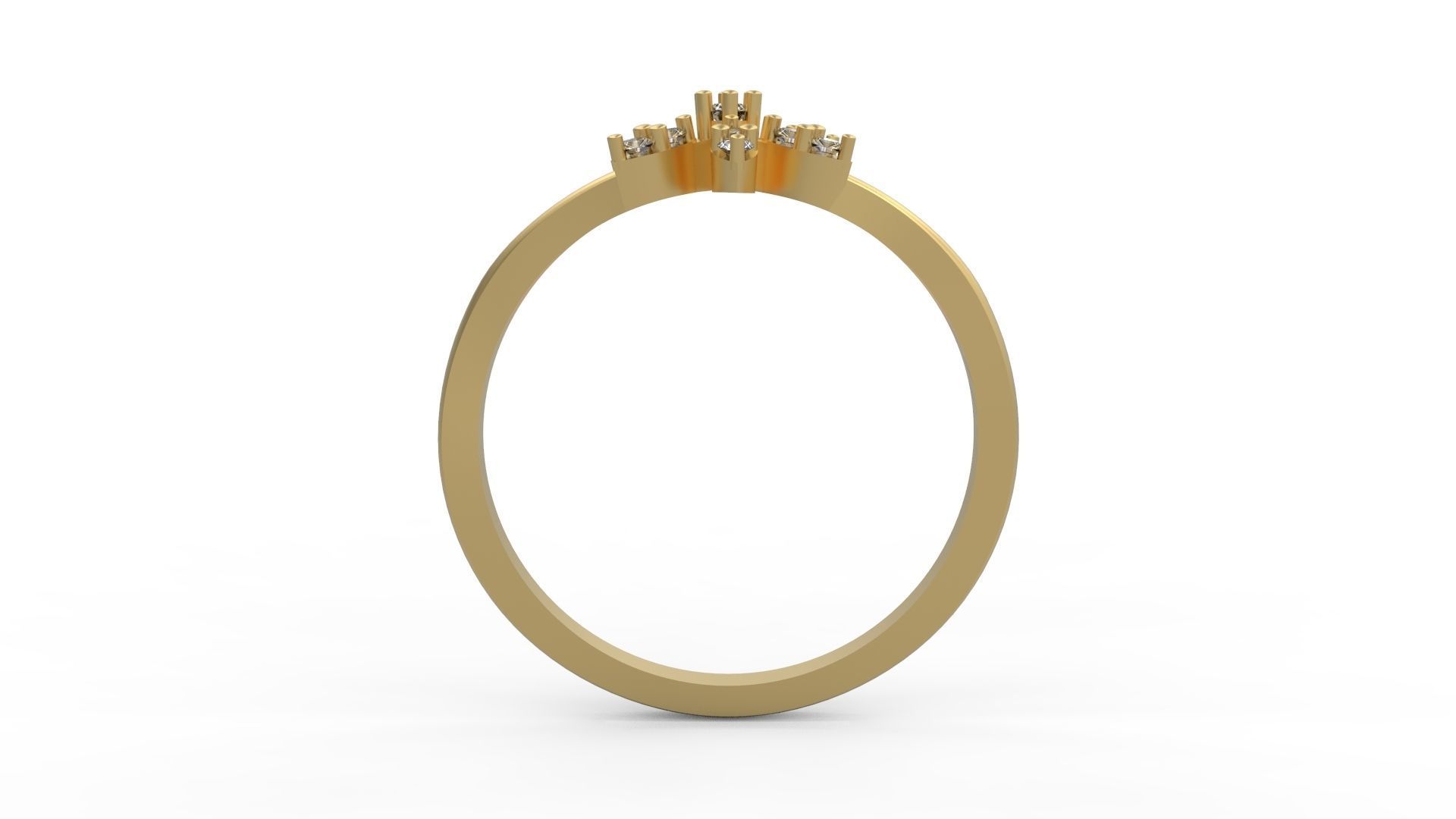 Minimalist Ring 417 3D print model_2