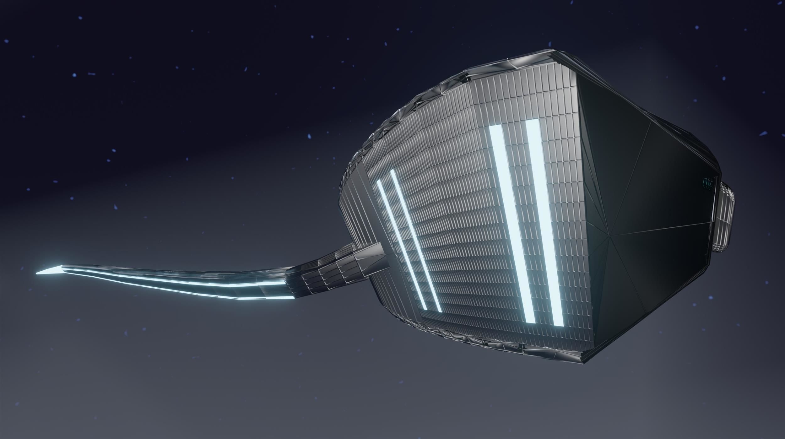 Sci-fi horseshoe crab scene 3D model_6