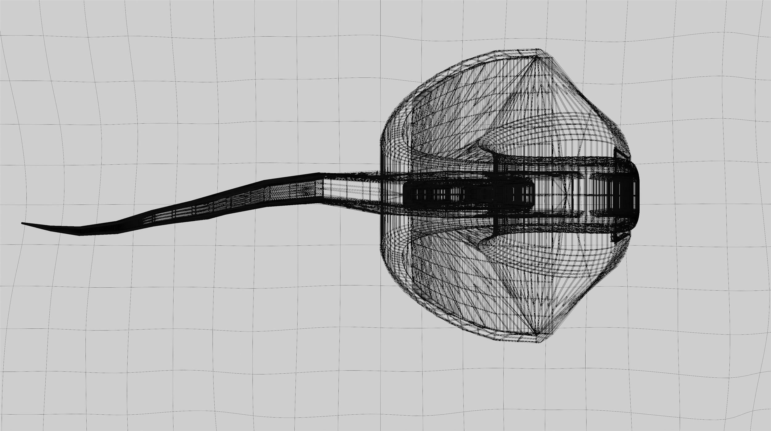 Sci-fi horseshoe crab scene 3D model_8