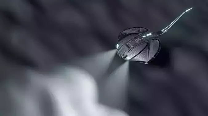 Sci-fi horseshoe crab scene 3D model