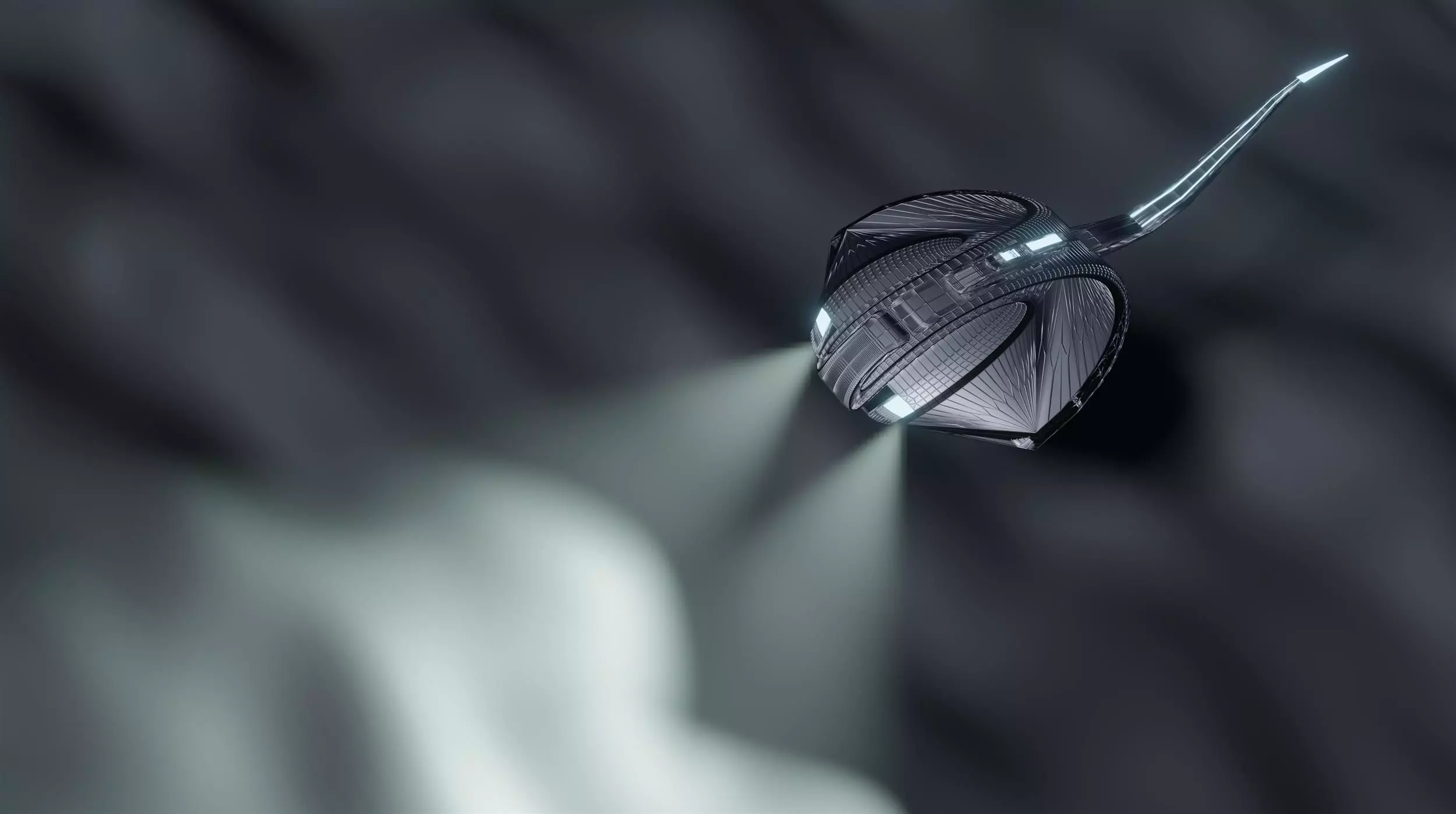 Sci-fi horseshoe crab scene 3D model_0