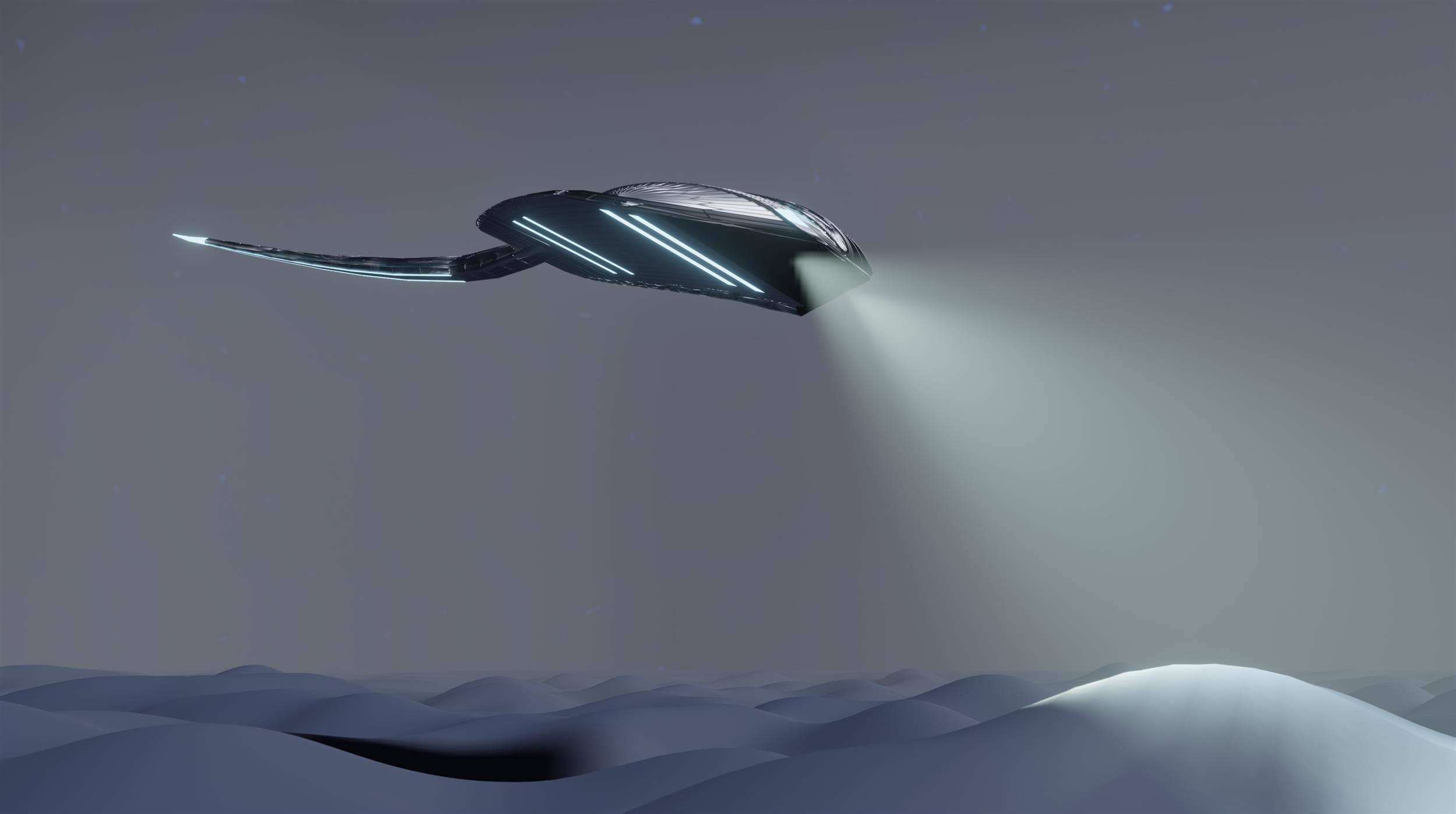 Sci-fi horseshoe crab scene 3D model_5