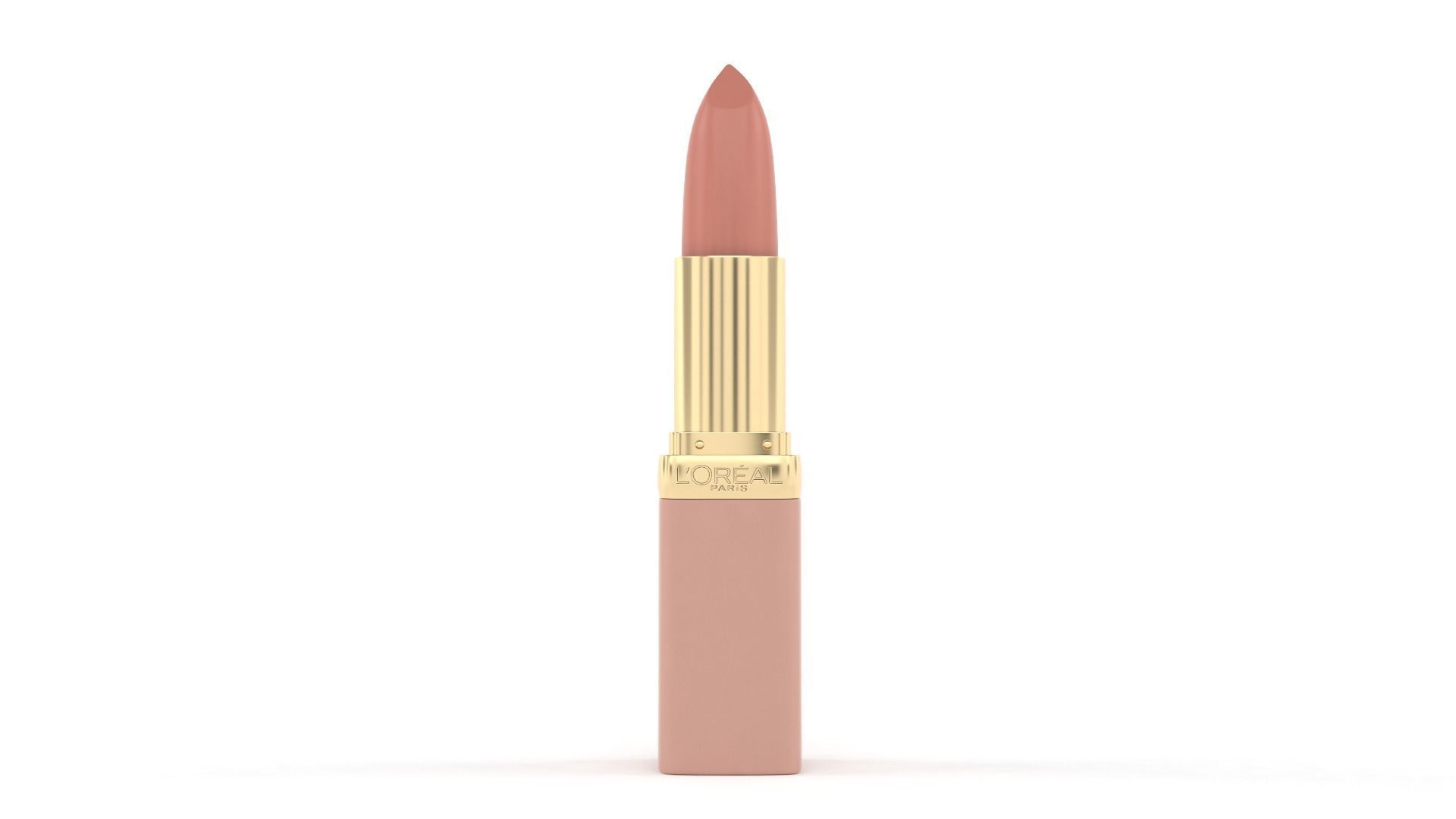 Lipstick with gold tip 3D model_1