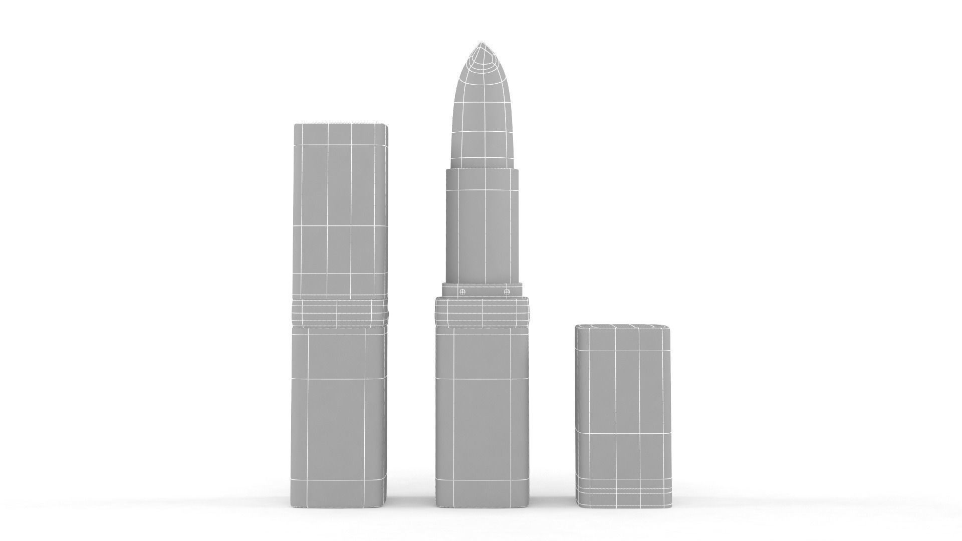 Lipstick with gold tip 3D model_6