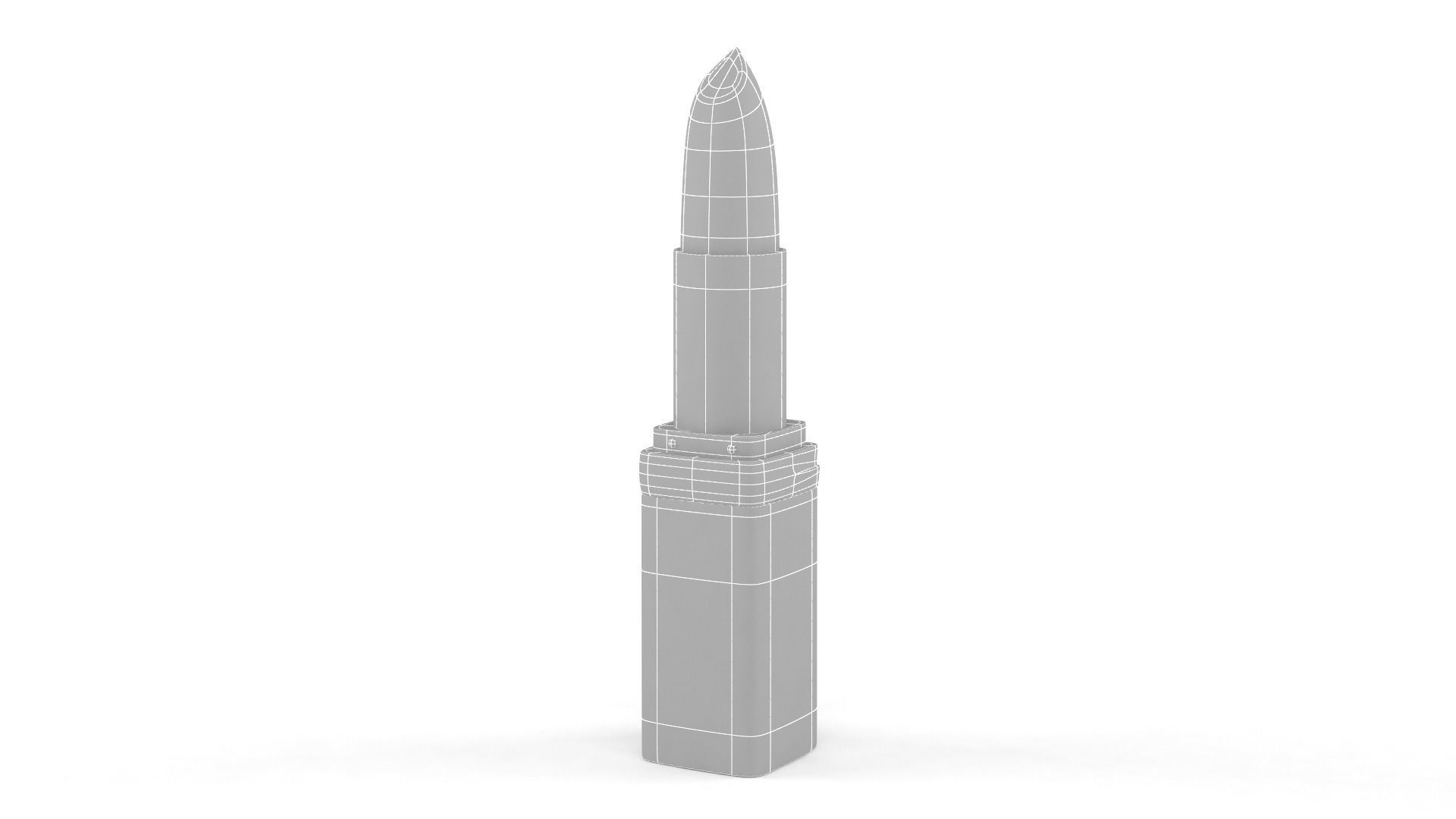Lipstick with gold tip 3D model_8