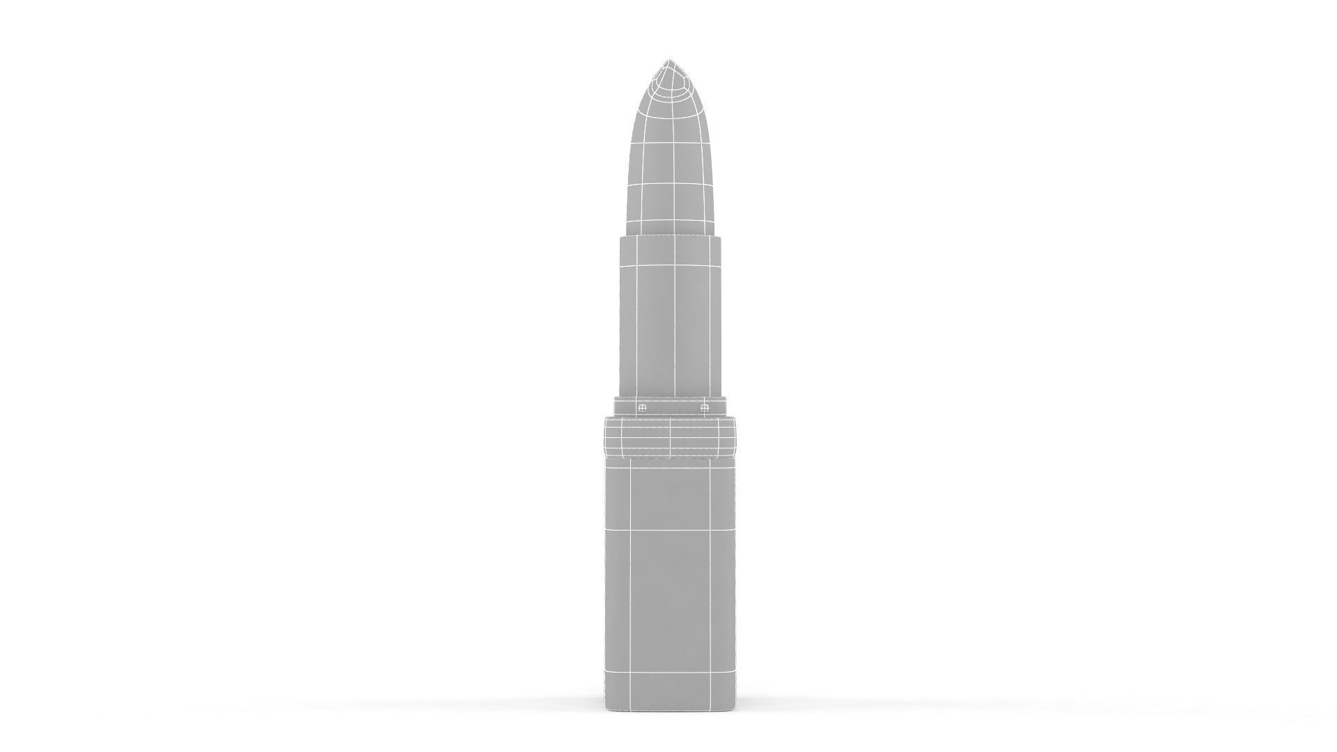 Lipstick with gold tip 3D model_7