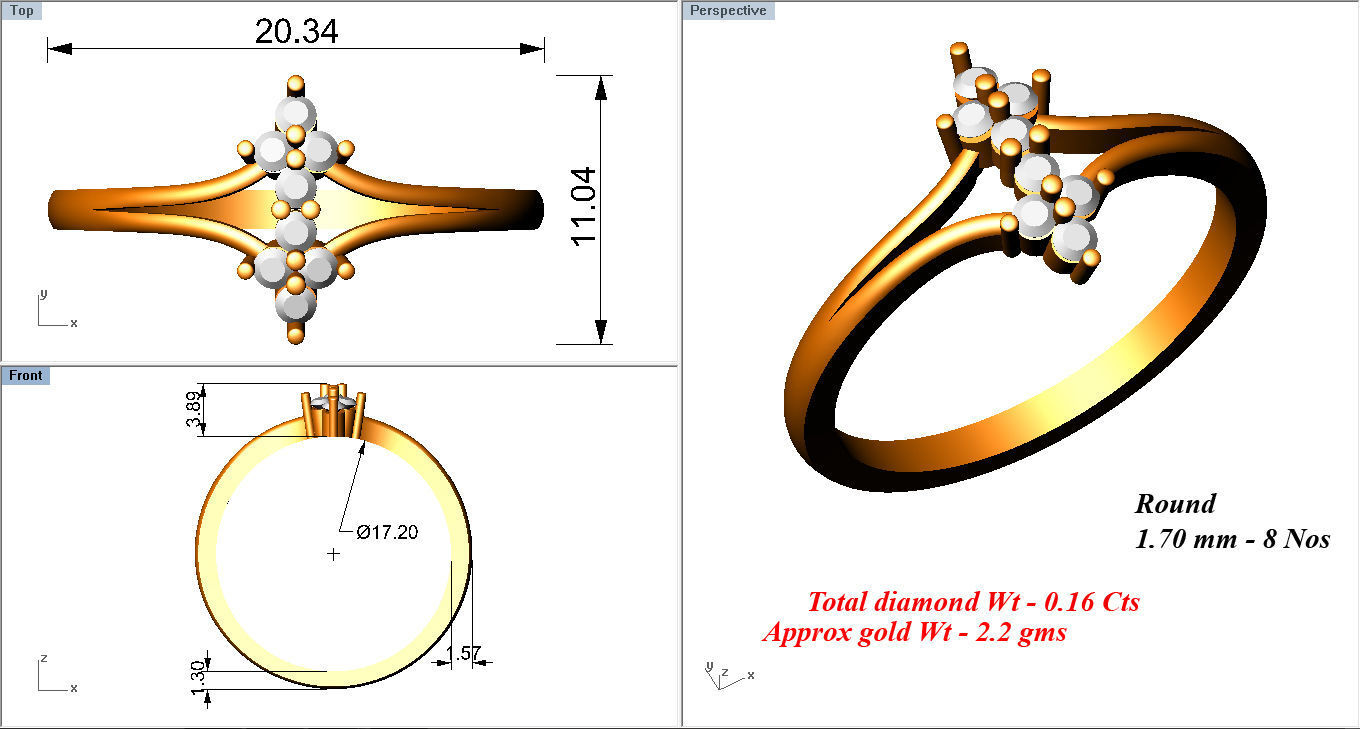 Minimalist Ring 424 3D print model_6