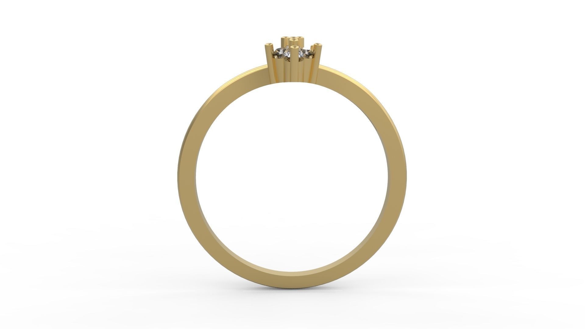 Minimalist Ring 424 3D print model_2