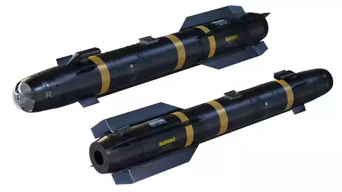 The AGM-114 Hellfire II 3D model