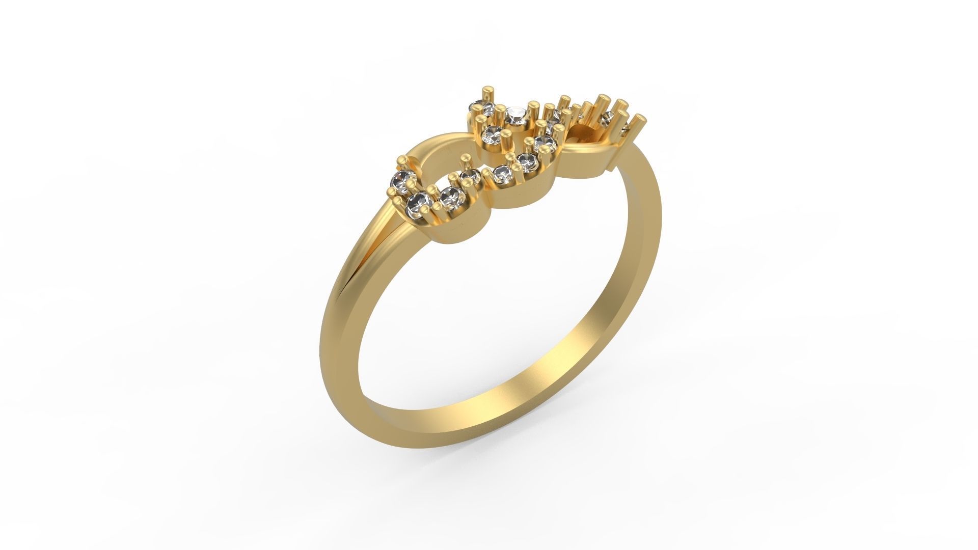 Minimalist Ring 434 3D print model_1