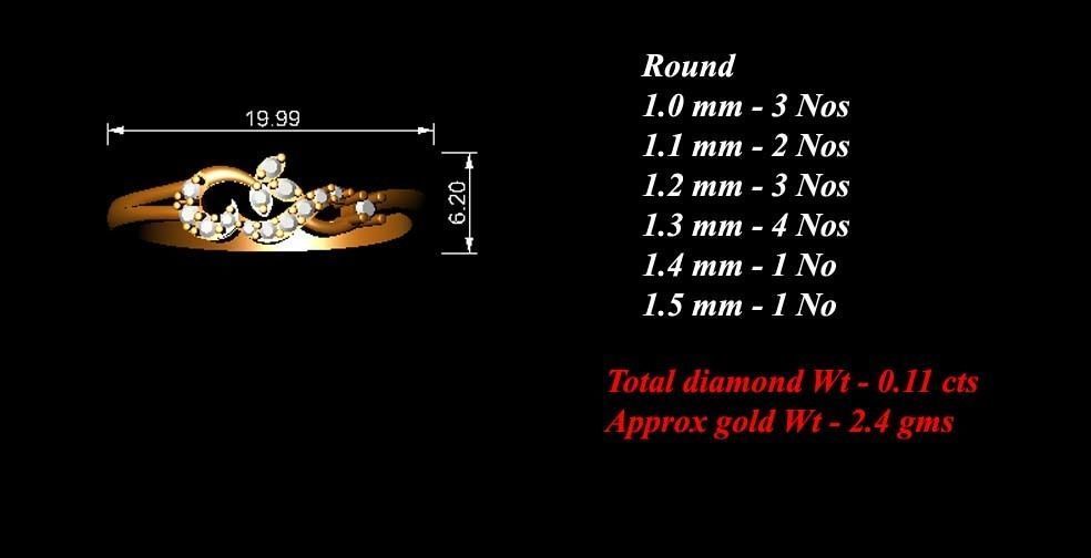 Minimalist Ring 434 3D print model_7