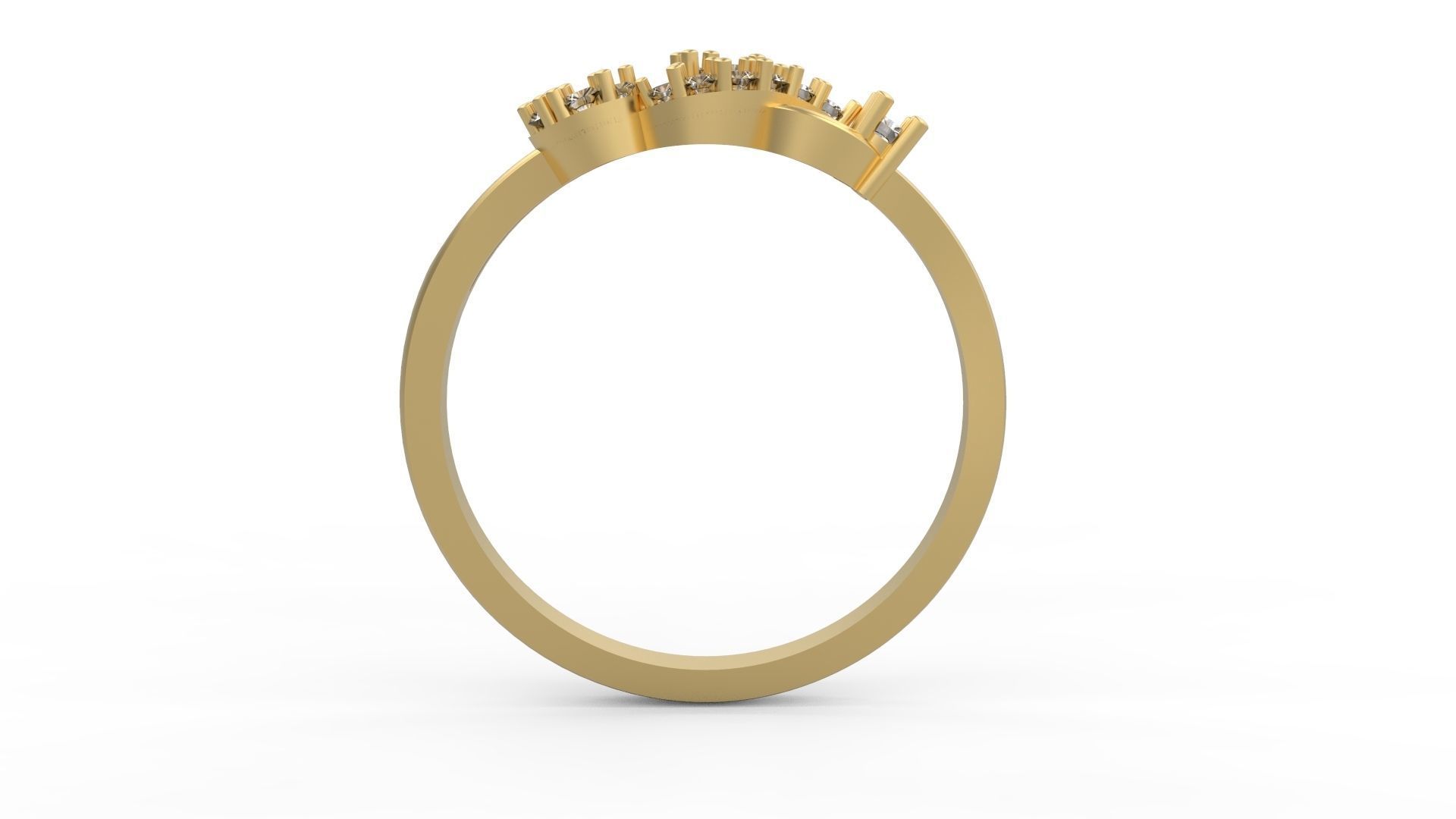 Minimalist Ring 434 3D print model_2