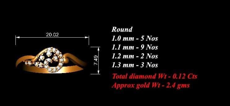 Minimalist Ring 435 3D print model_7