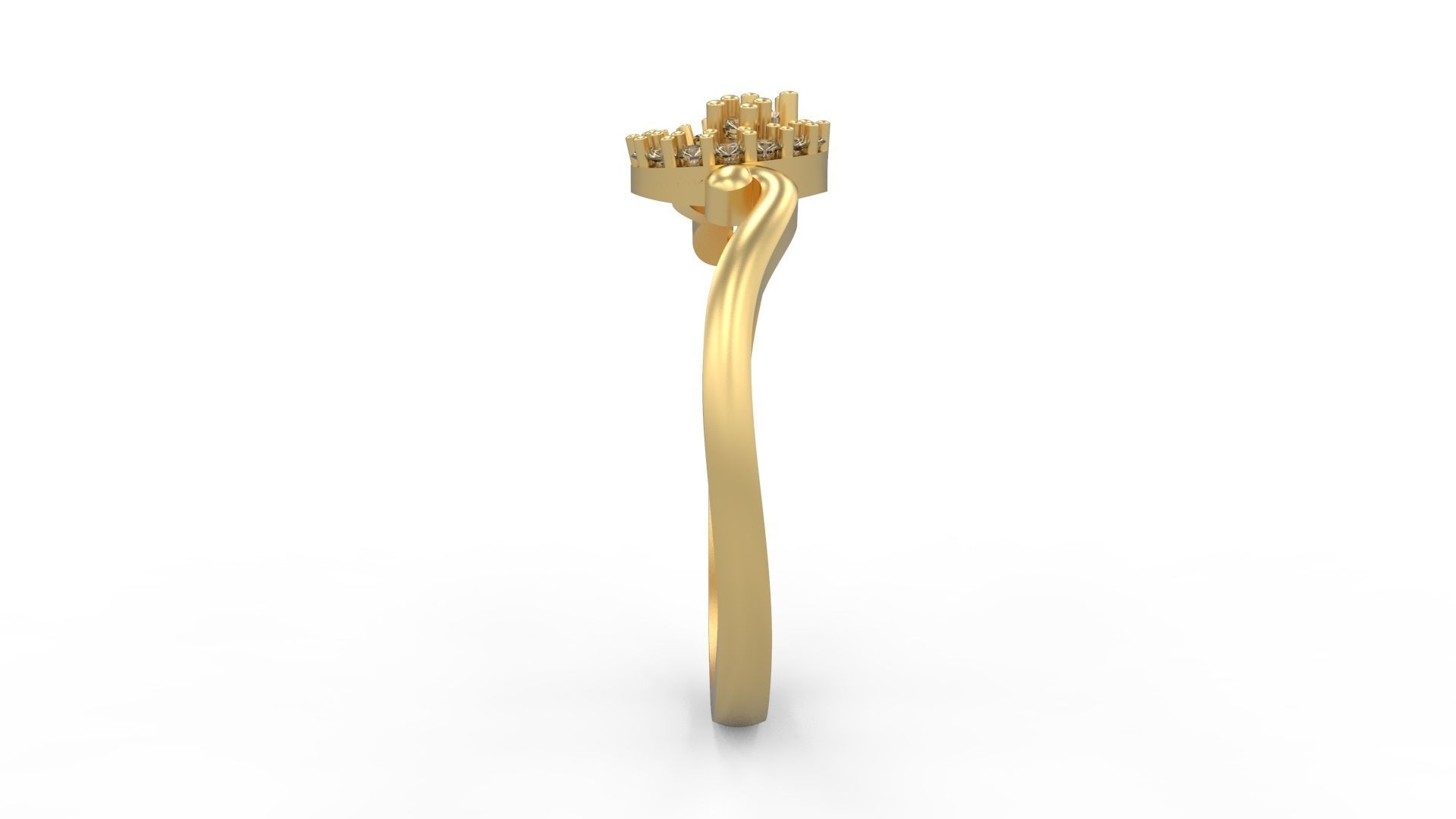 Minimalist Ring 435 3D print model_3