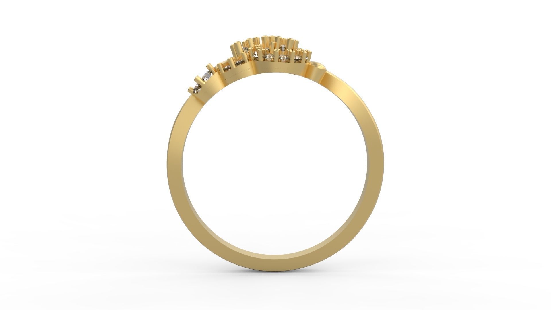 Minimalist Ring 435 3D print model_2