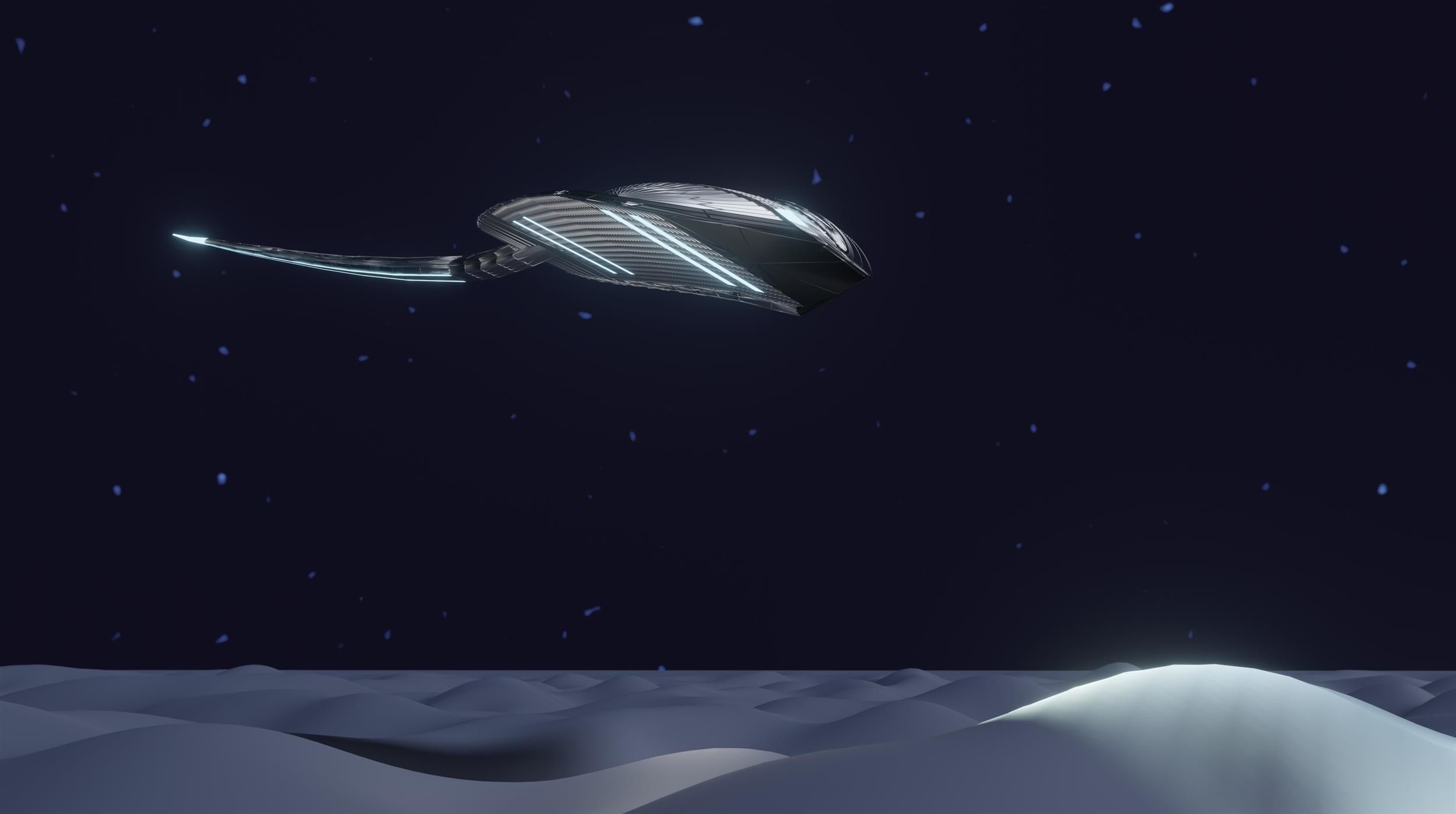 Sci-fi horseshoe crab model 3D model_4