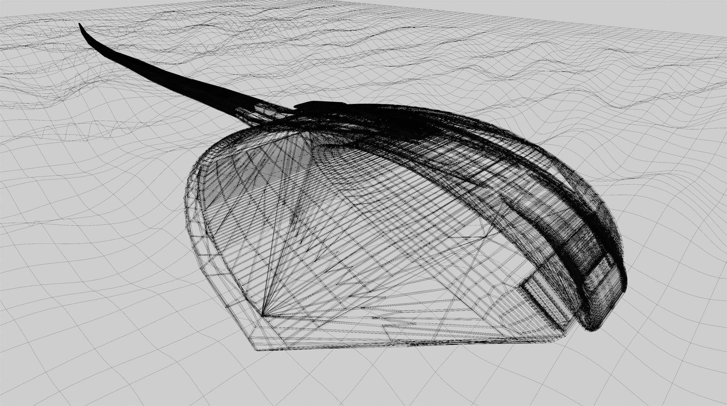Sci-fi horseshoe crab model 3D model_8
