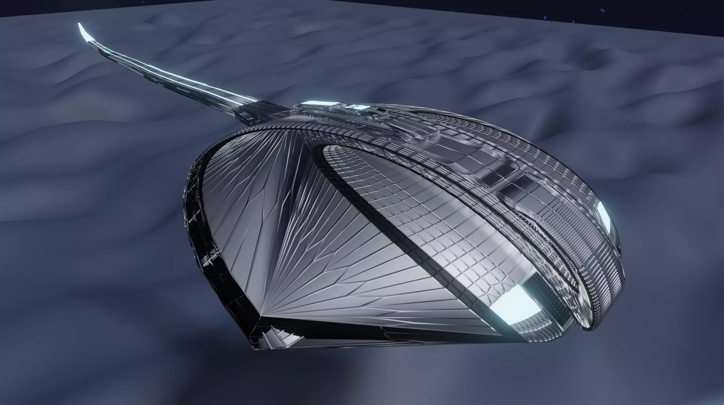 Sci-fi horseshoe crab model 3D model_0