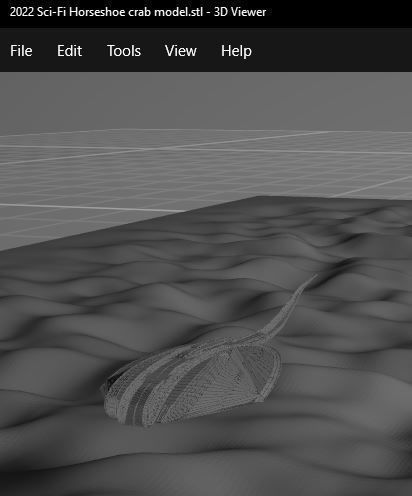 Sci-fi horseshoe crab model 3D model_12