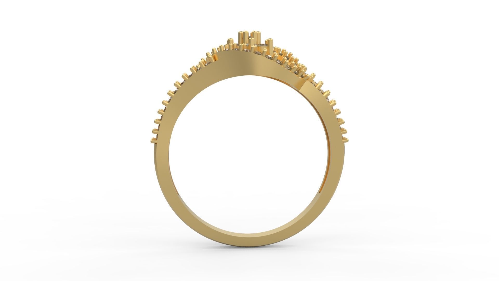 Minimalist Ring 443 3D print model_2