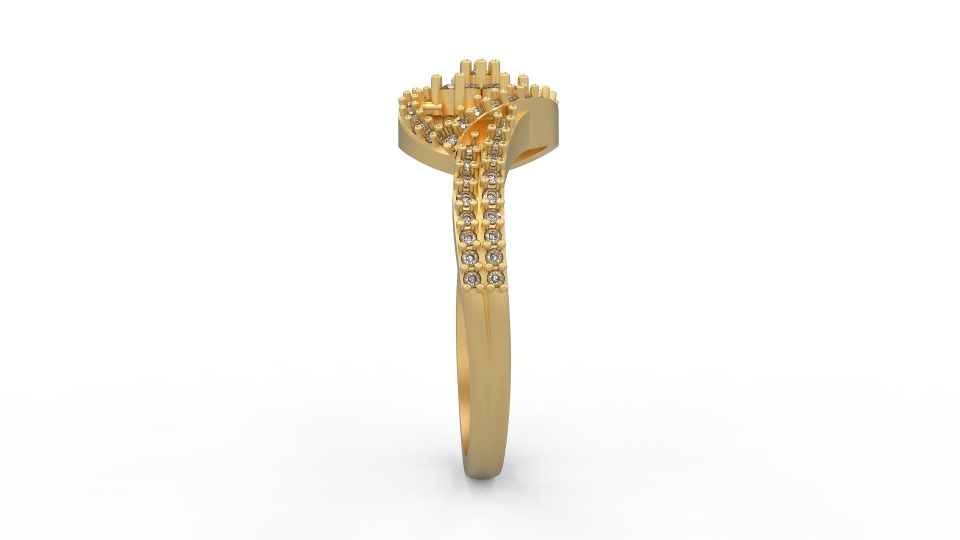 Minimalist Ring 443 3D print model_3