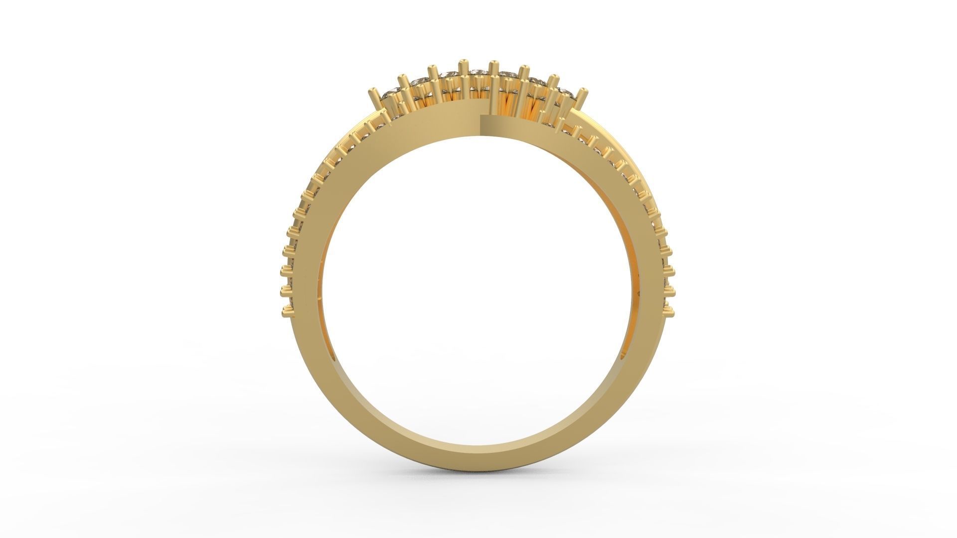 Minimalist Ring 446 3D print model_2