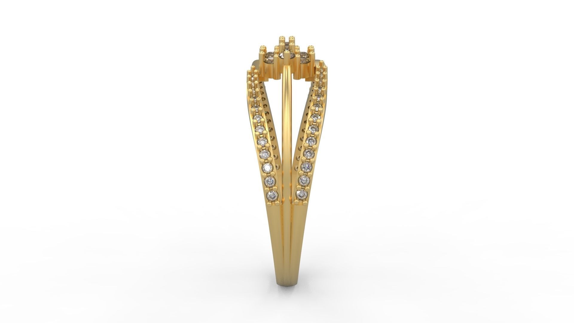 Minimalist Ring 446 3D print model_3