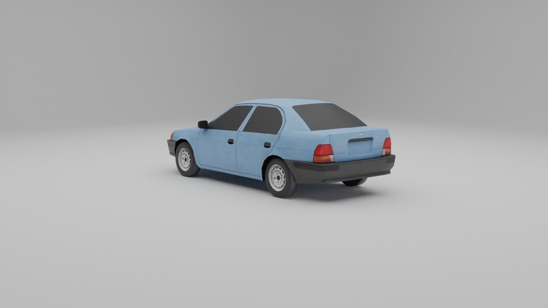 Toyota Tercel L50 Low-poly 3D model_14