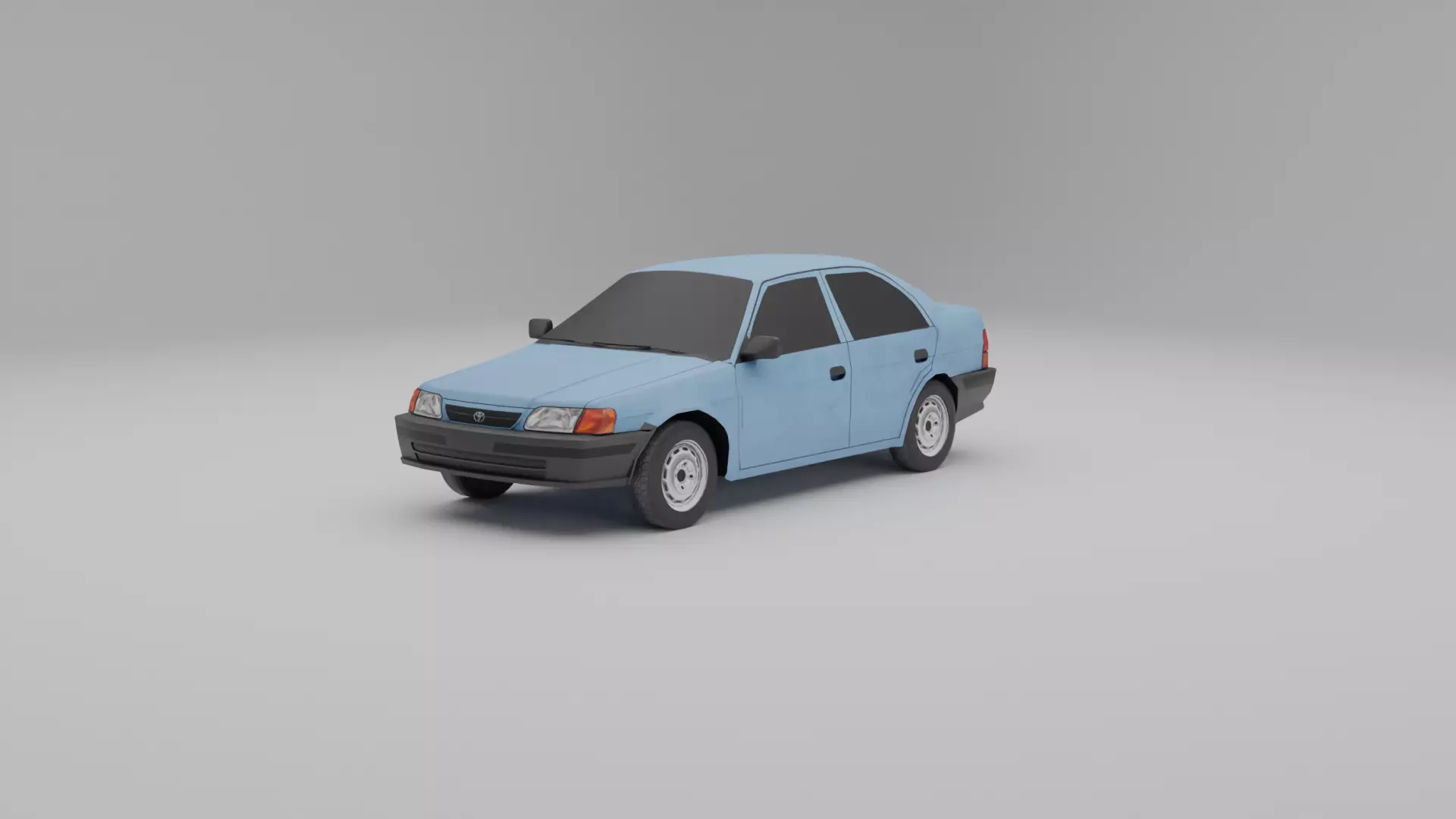 Toyota Tercel L50 Low-poly 3D model_0