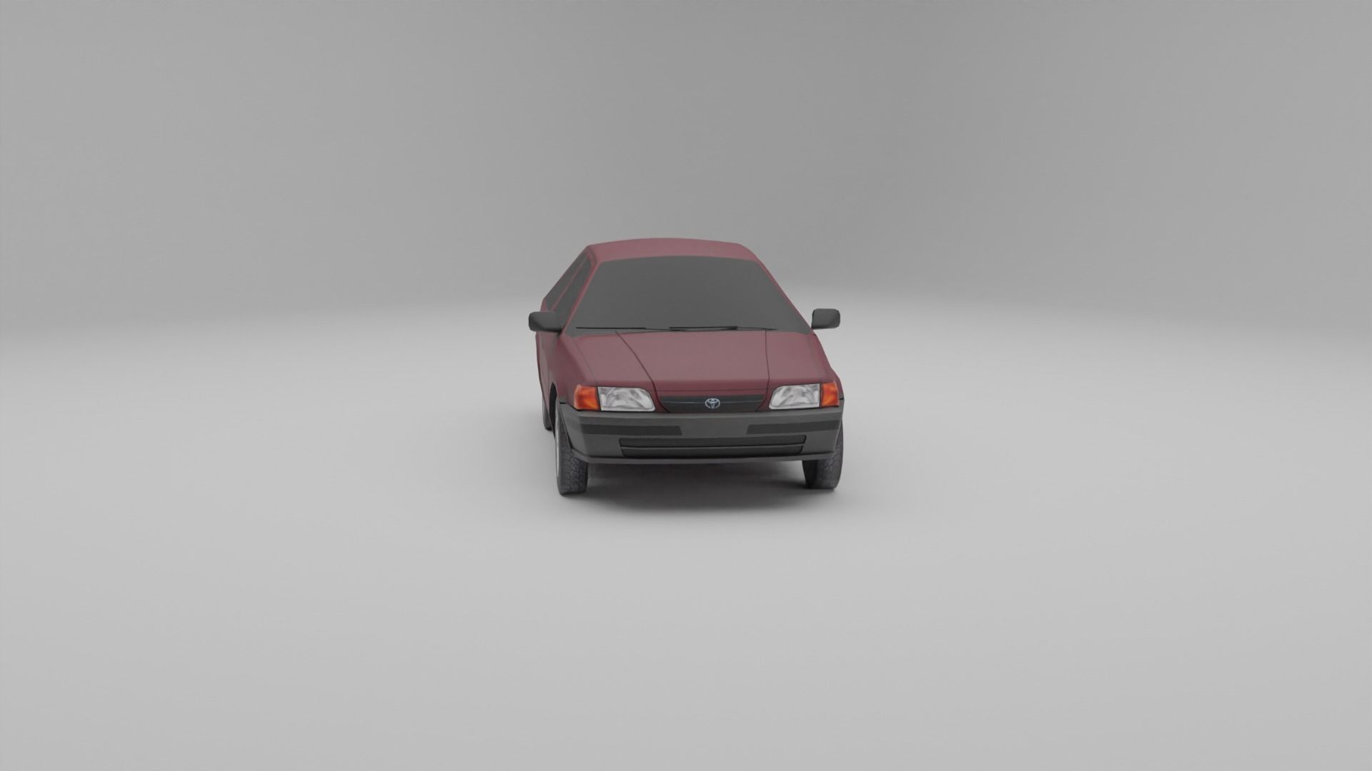 Toyota Tercel L50 Low-poly 3D model_4