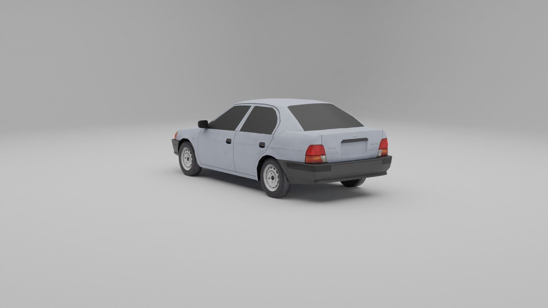 Toyota Tercel L50 Low-poly 3D model_8
