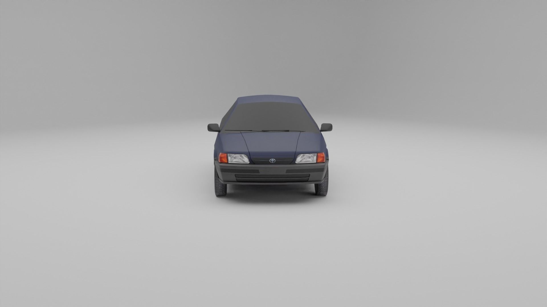Toyota Tercel L50 Low-poly 3D model_7