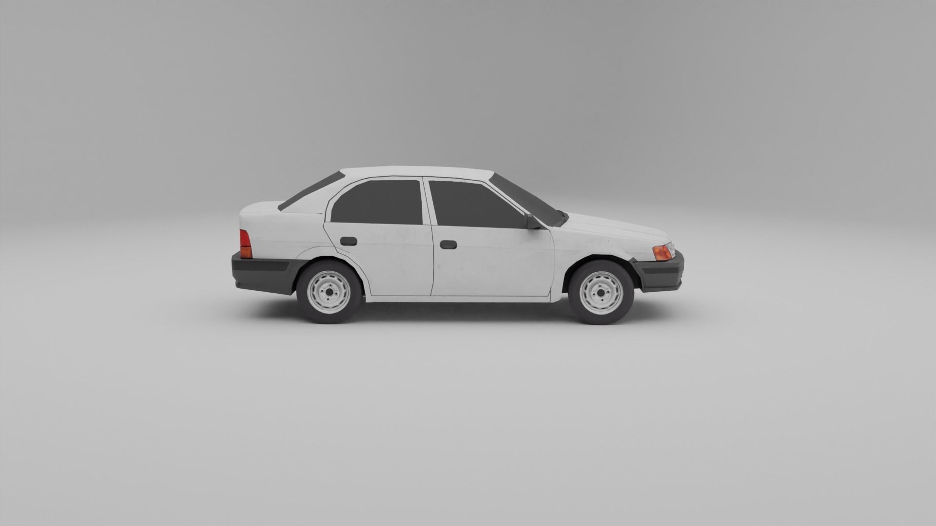 Toyota Tercel L50 Low-poly 3D model_17