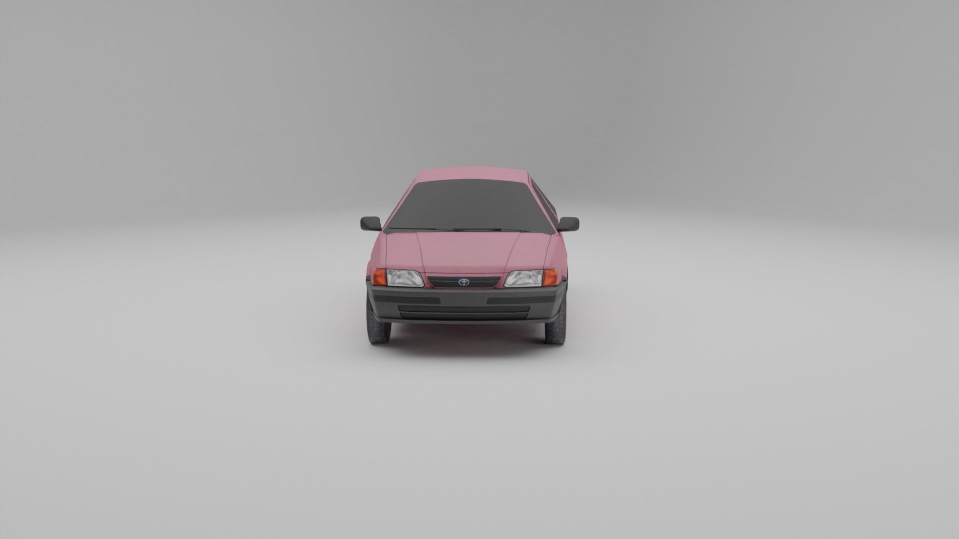 Toyota Tercel L50 Low-poly 3D model_5