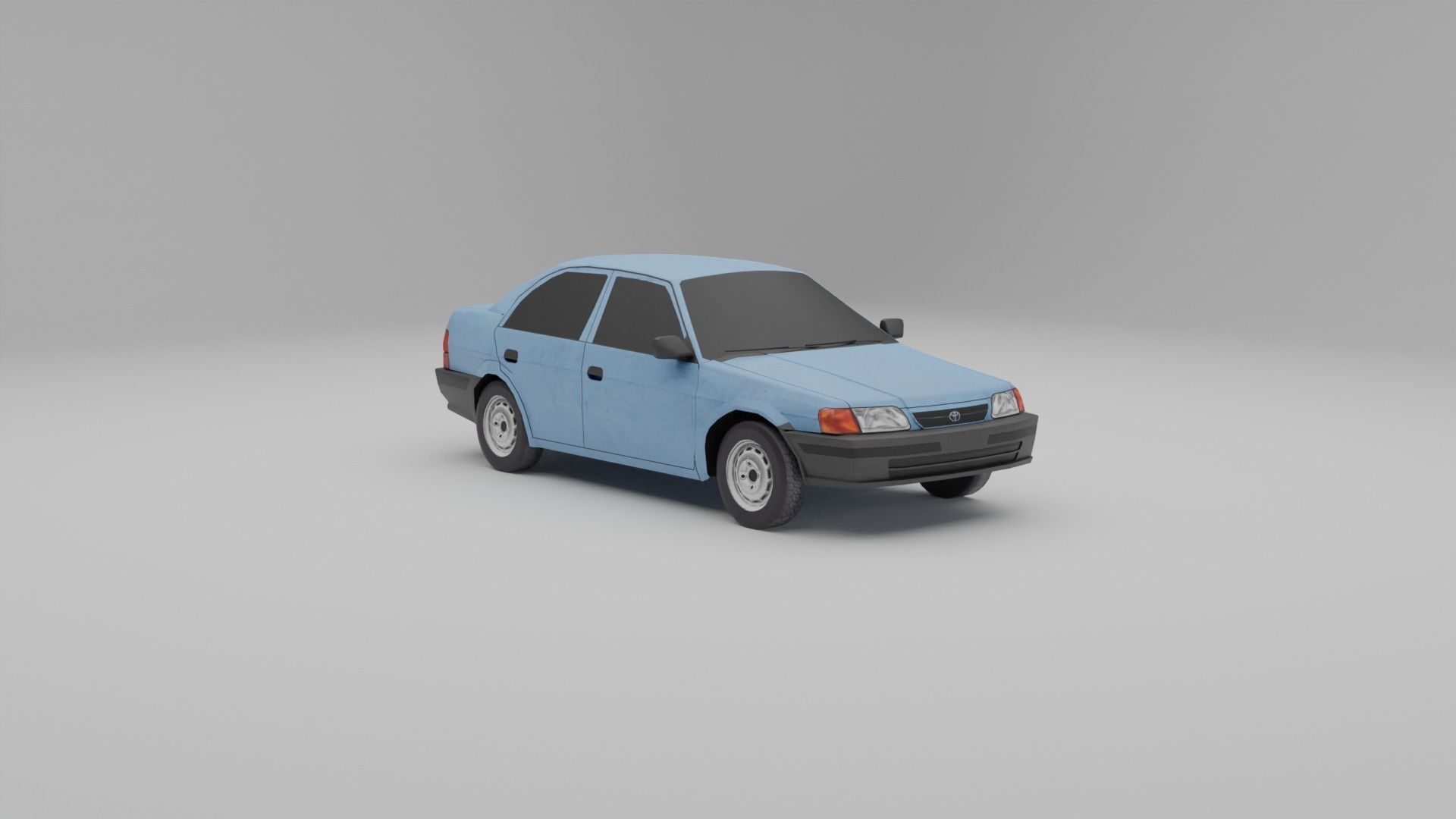 Toyota Tercel L50 Low-poly 3D model_10