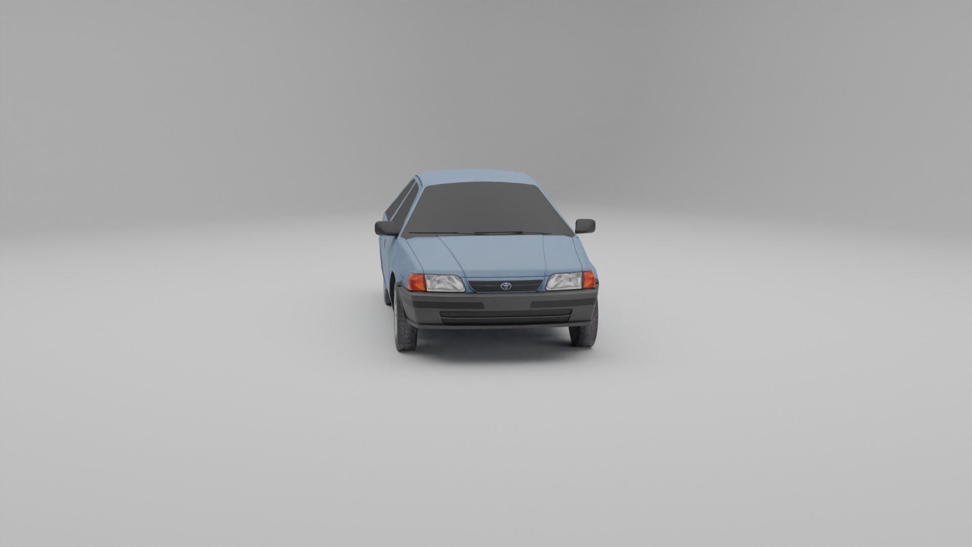 Toyota Tercel L50 Low-poly 3D model_16
