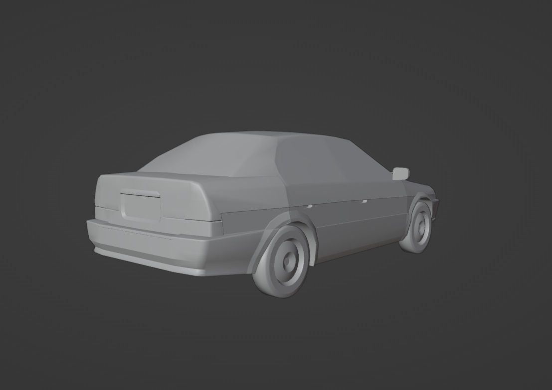 Toyota Tercel L50 Low-poly 3D model_13