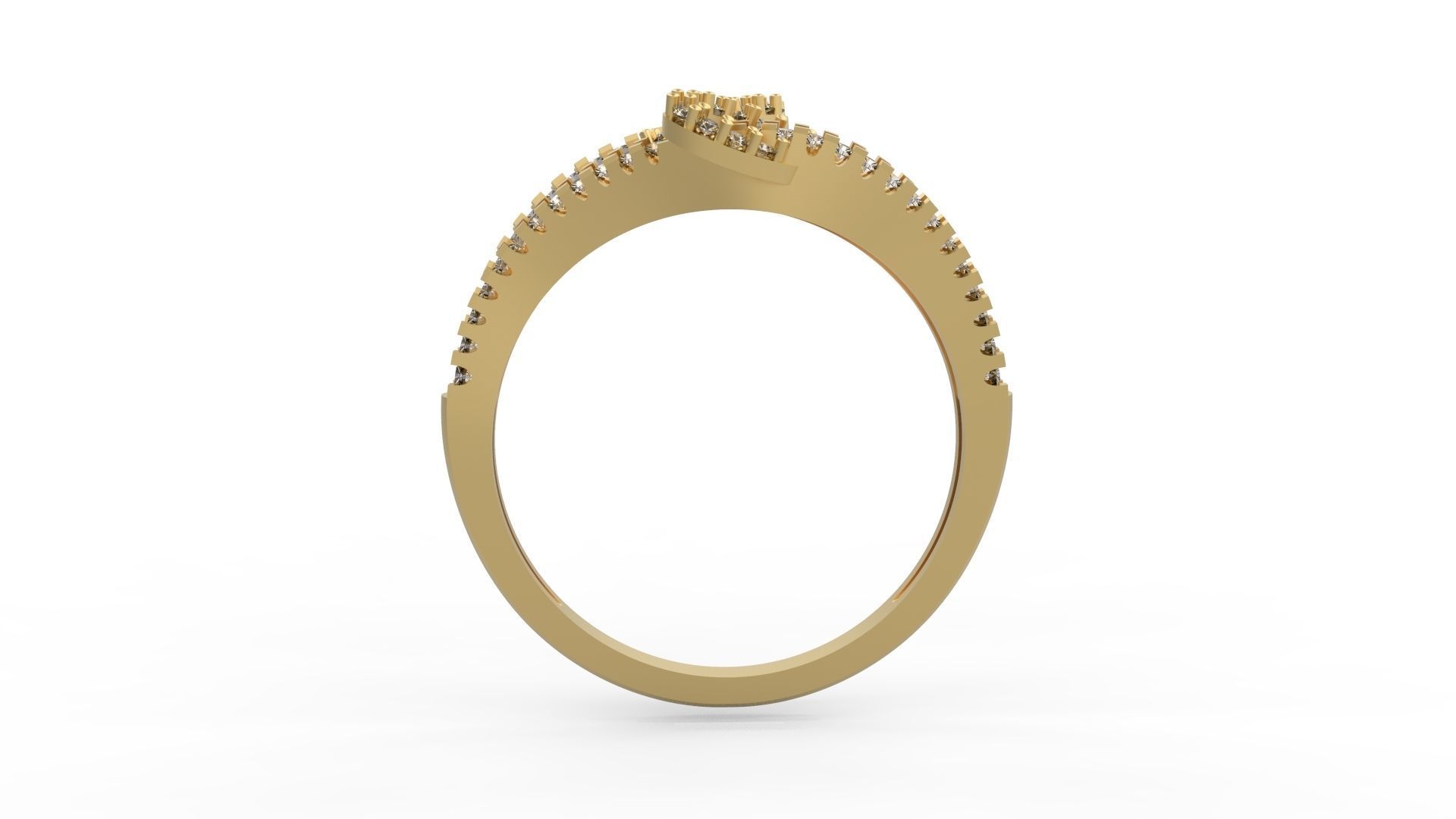 Minimalist Ring 460 3D print model_2