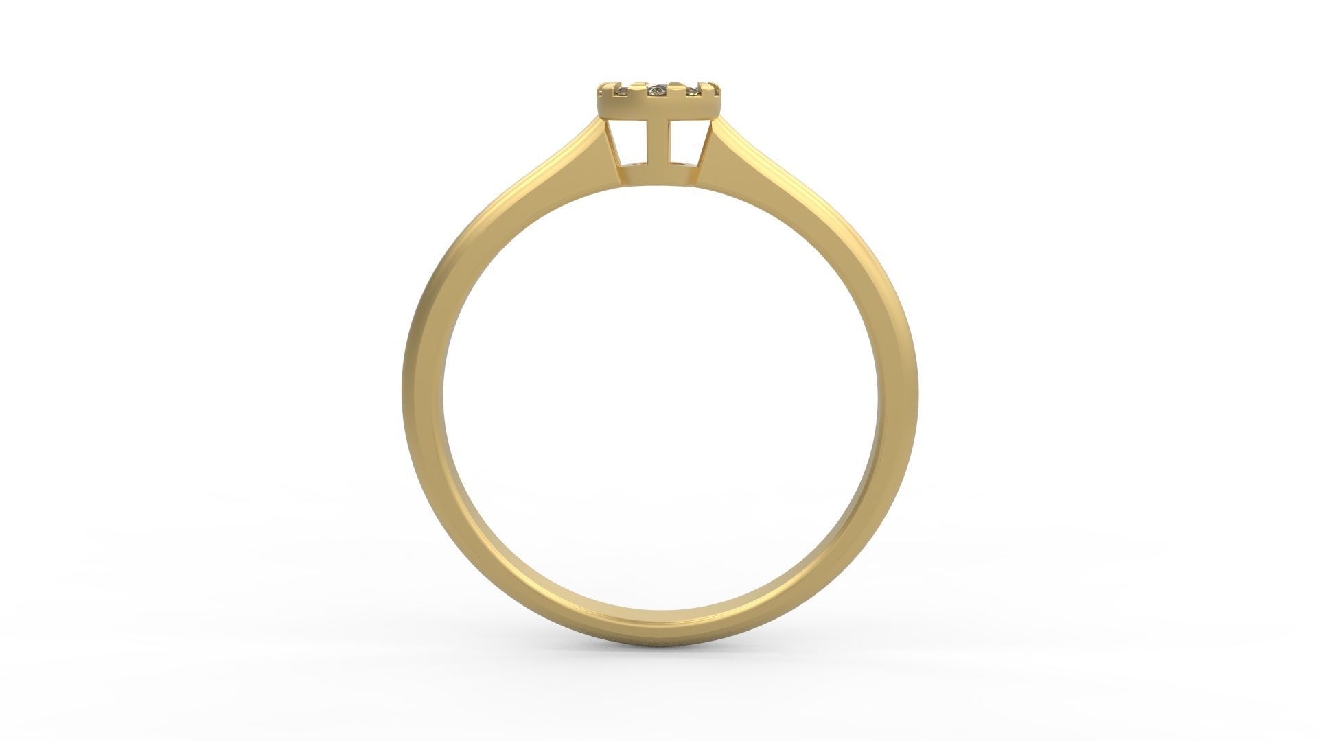 Minimalist Ring 463 3D print model_2