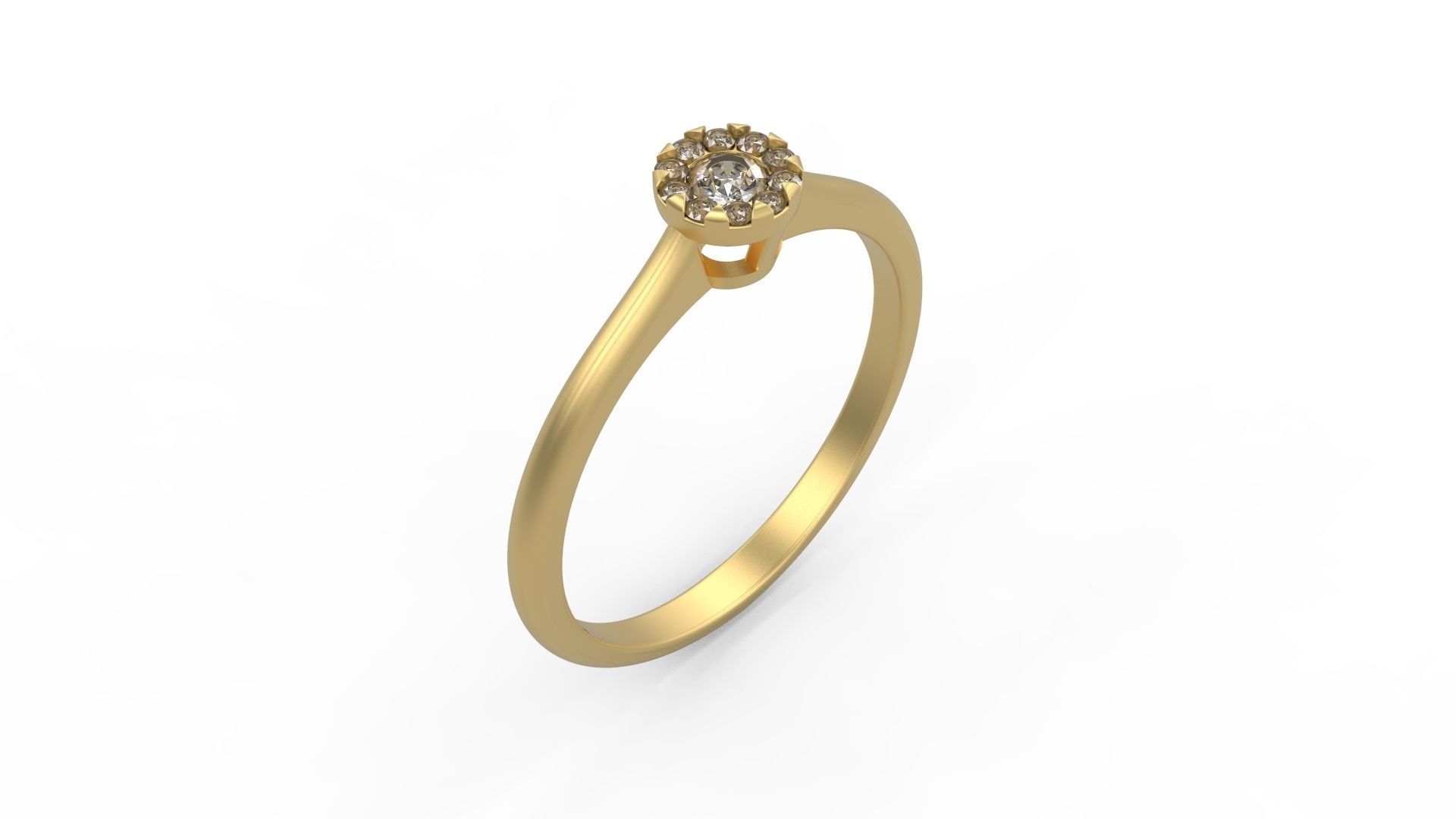 Minimalist Ring 463 3D print model_1